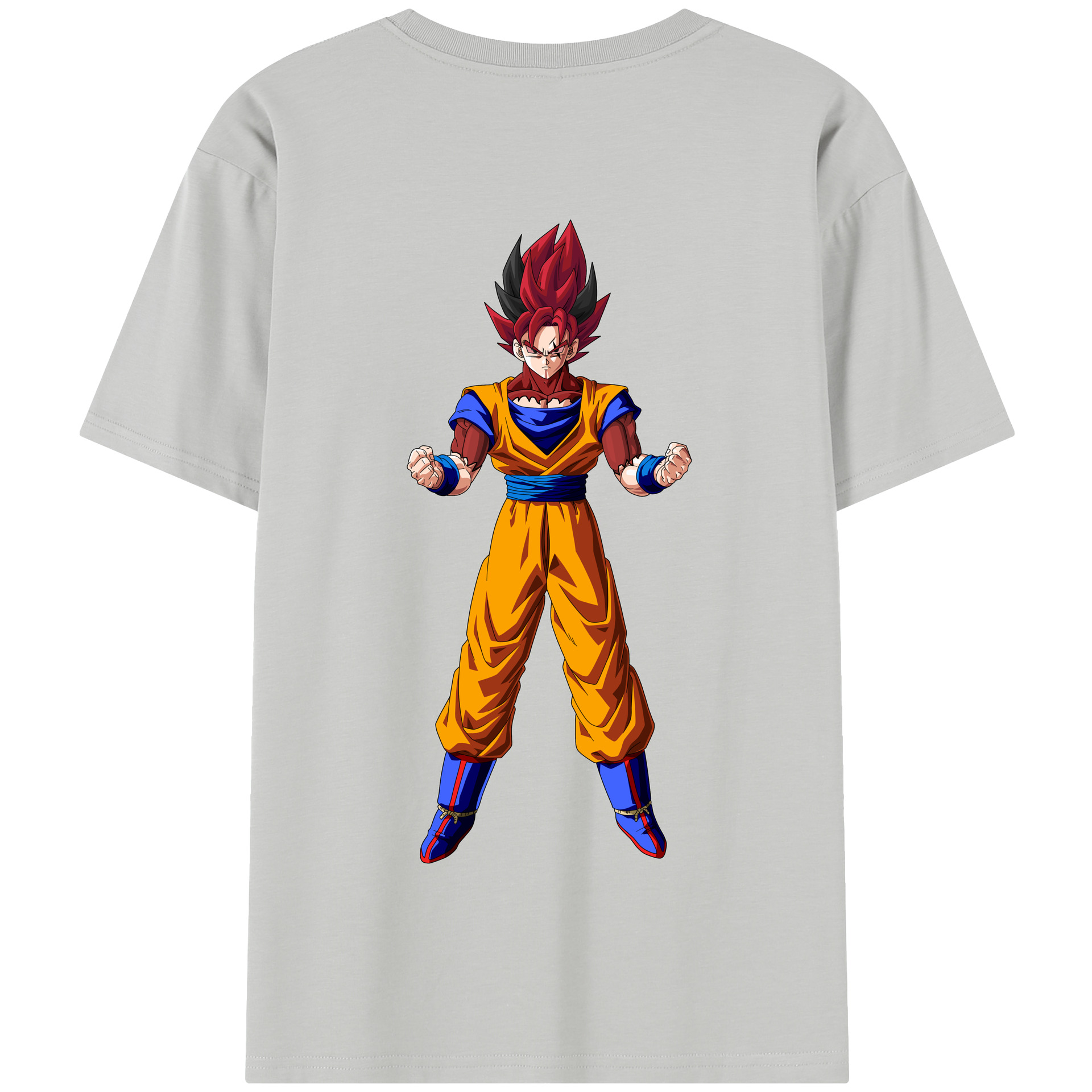 （画像用） ドラゴンボール 孫悟空（そん ごくう）Son Goku カカロット DRAGON BALL Kakarotto 綿100％半袖Tシャツ（背面プリント）