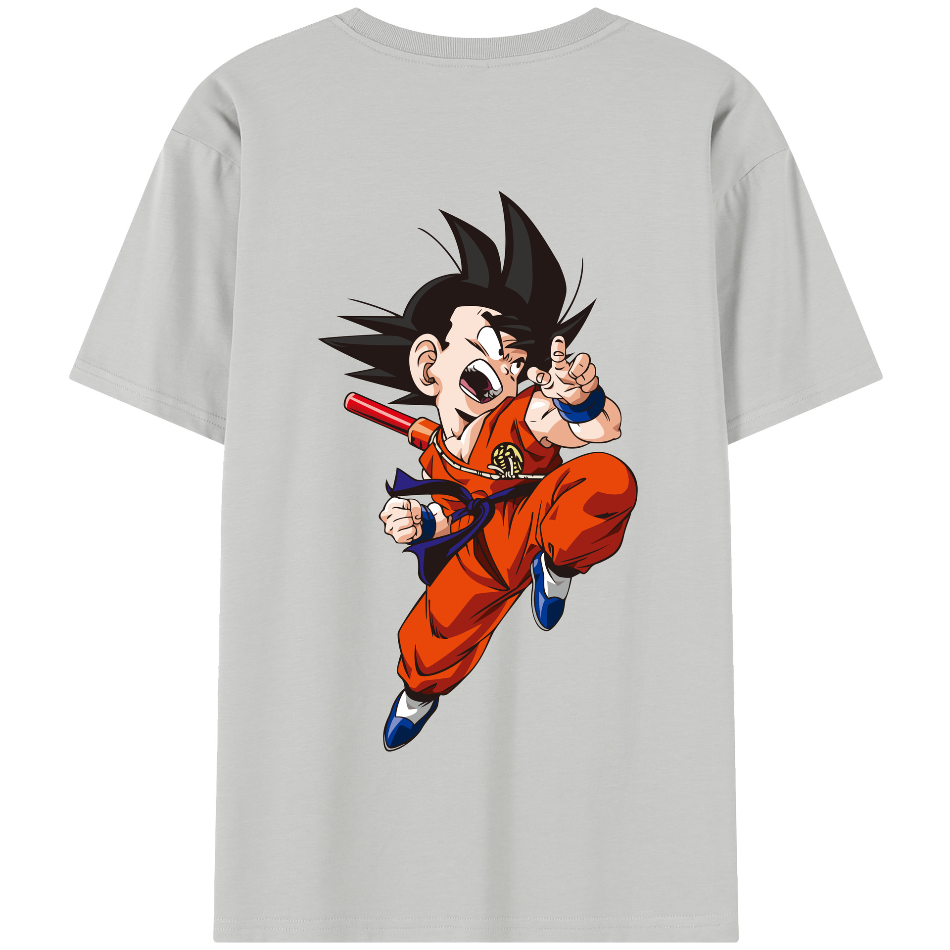 （画像用） ドラゴンボール 孫悟空（そん ごくう）Son Goku カカロット DRAGON BALL Kakarotto 綿100％半袖Tシャツ（背面プリント）