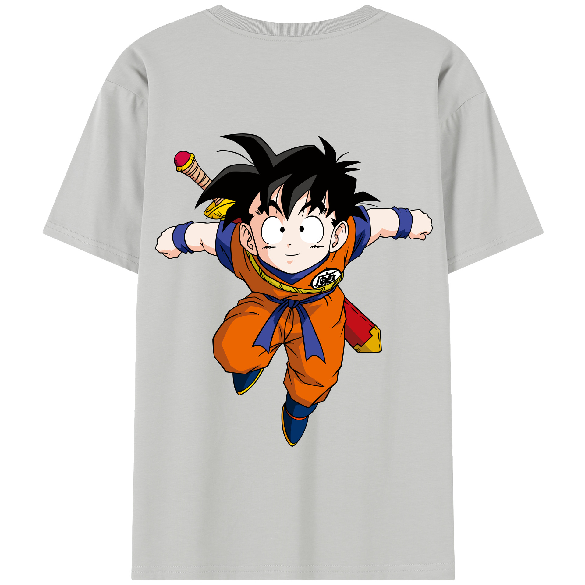 （画像用） ドラゴンボール 孫悟空（そん ごくう）Son Goku カカロット DRAGON BALL Kakarotto 綿100％半袖Tシャツ（背面プリント）
