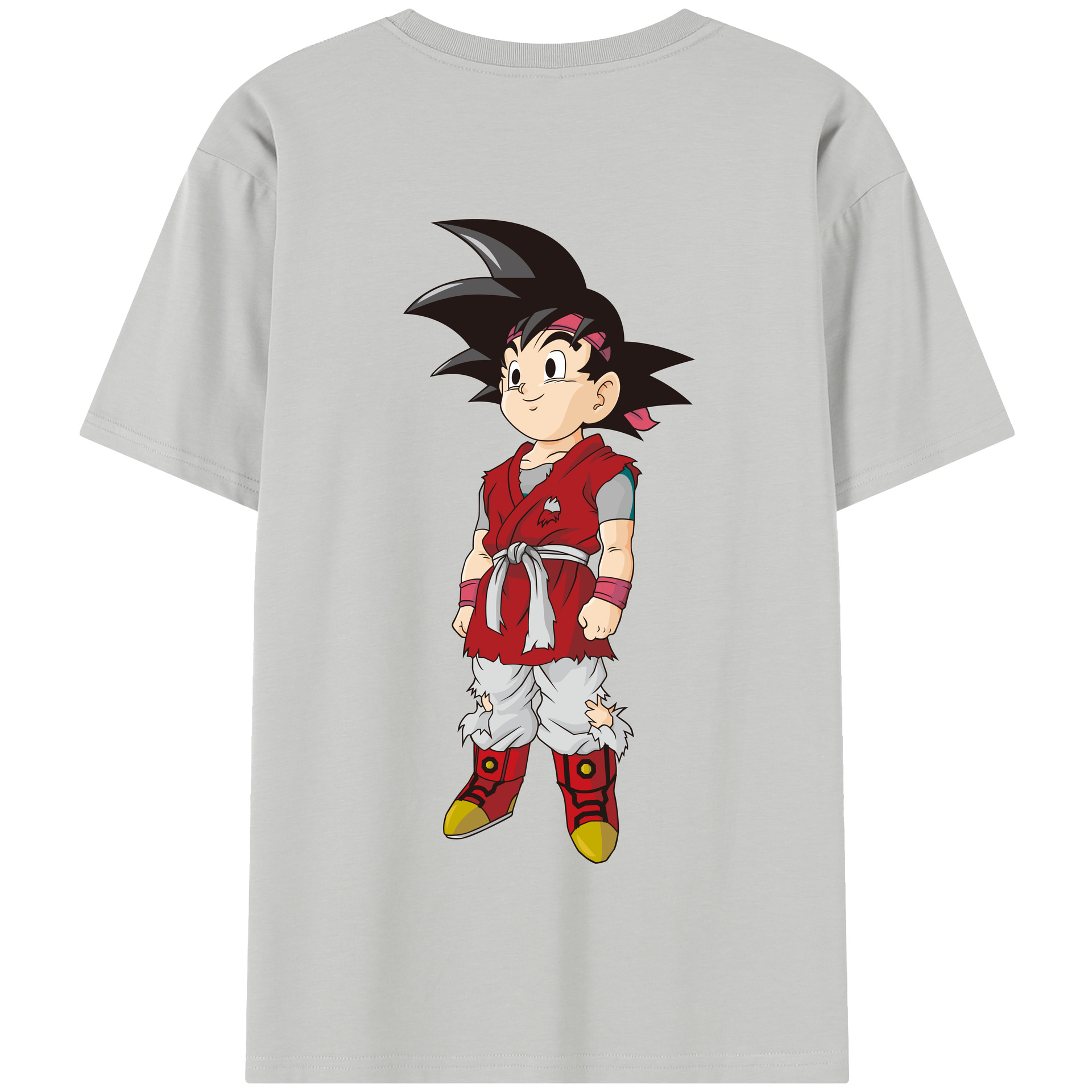 （画像用） ドラゴンボール 孫悟空（そん ごくう）Son Goku カカロット DRAGON BALL Kakarotto 綿100％半袖Tシャツ（背面プリント）