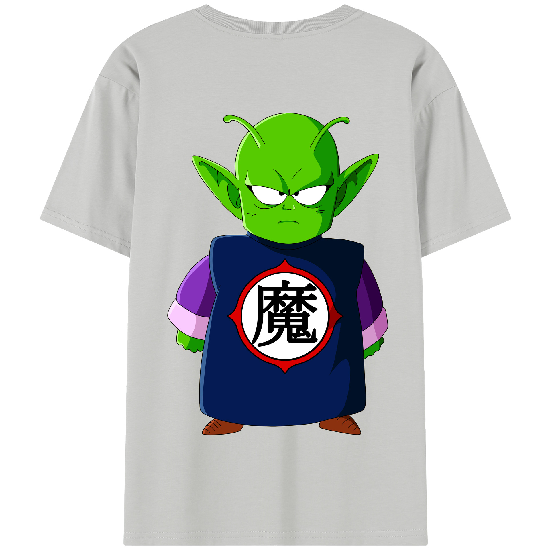（画像用） ドラゴンボール ピッコロ DRAGON BALL Piccolo 綿100％半袖Tシャツ（背面プリント）