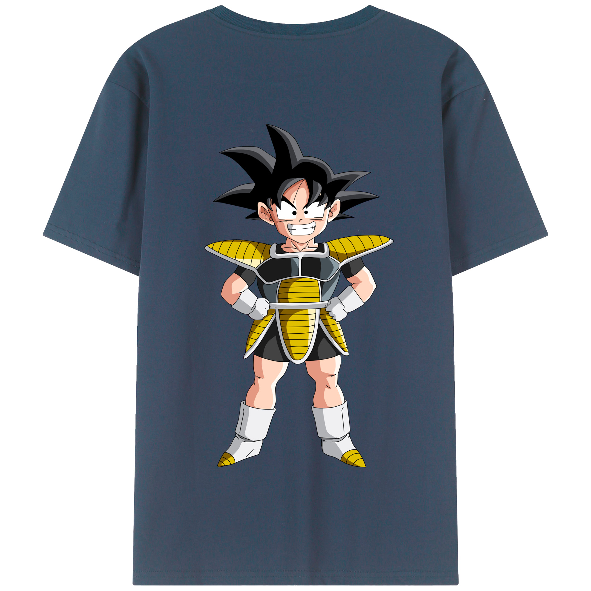 （画像用） ドラゴンボール 孫悟空（そん ごくう）Son Goku カカロット DRAGON BALL Kakarotto 綿100％半袖Tシャツ（背面プリント）