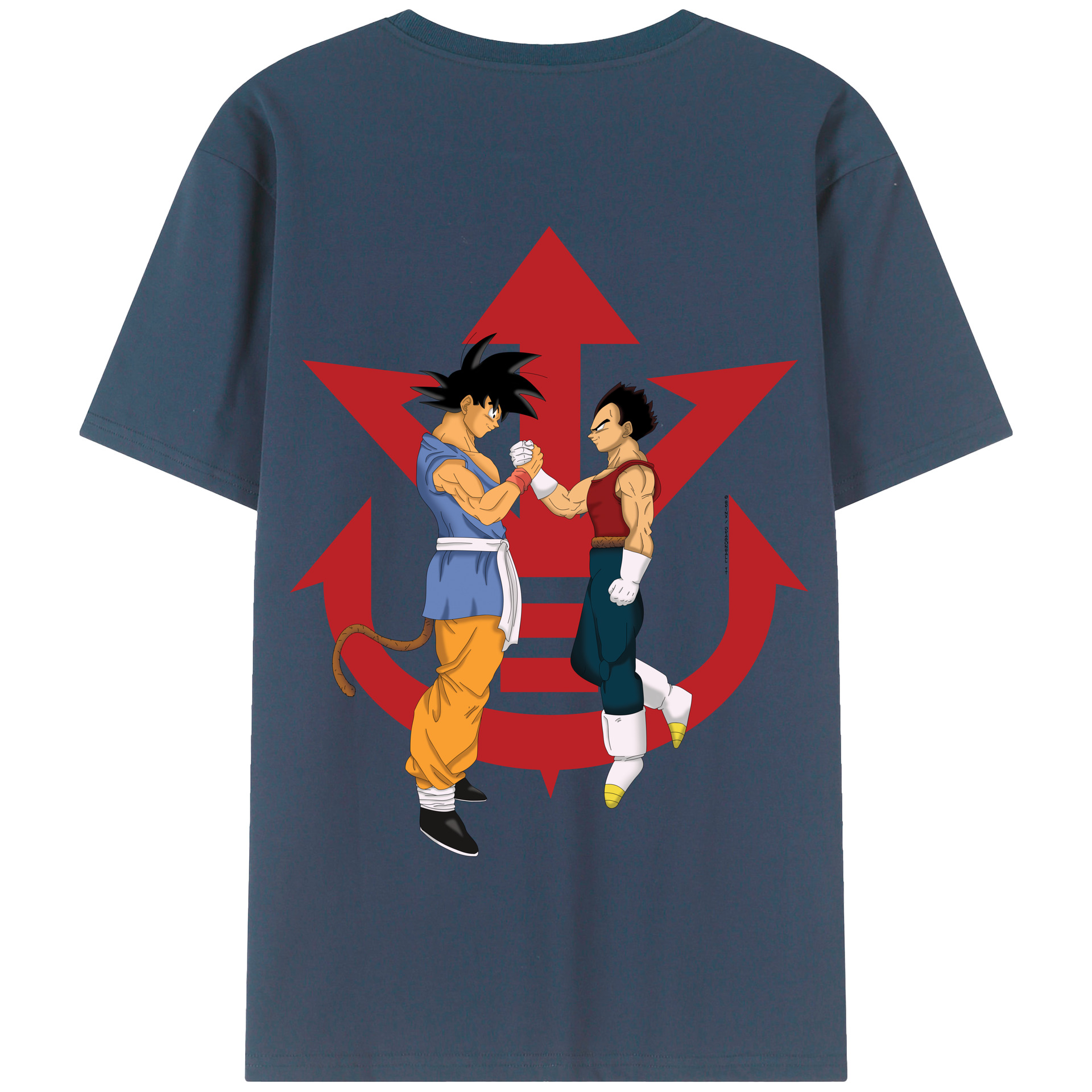 （画像用） ドラゴンボール 孫悟空（そん ごくう）Son Goku カカロット DRAGON BALL Kakarotto 綿100％半袖Tシャツ（背面プリント）