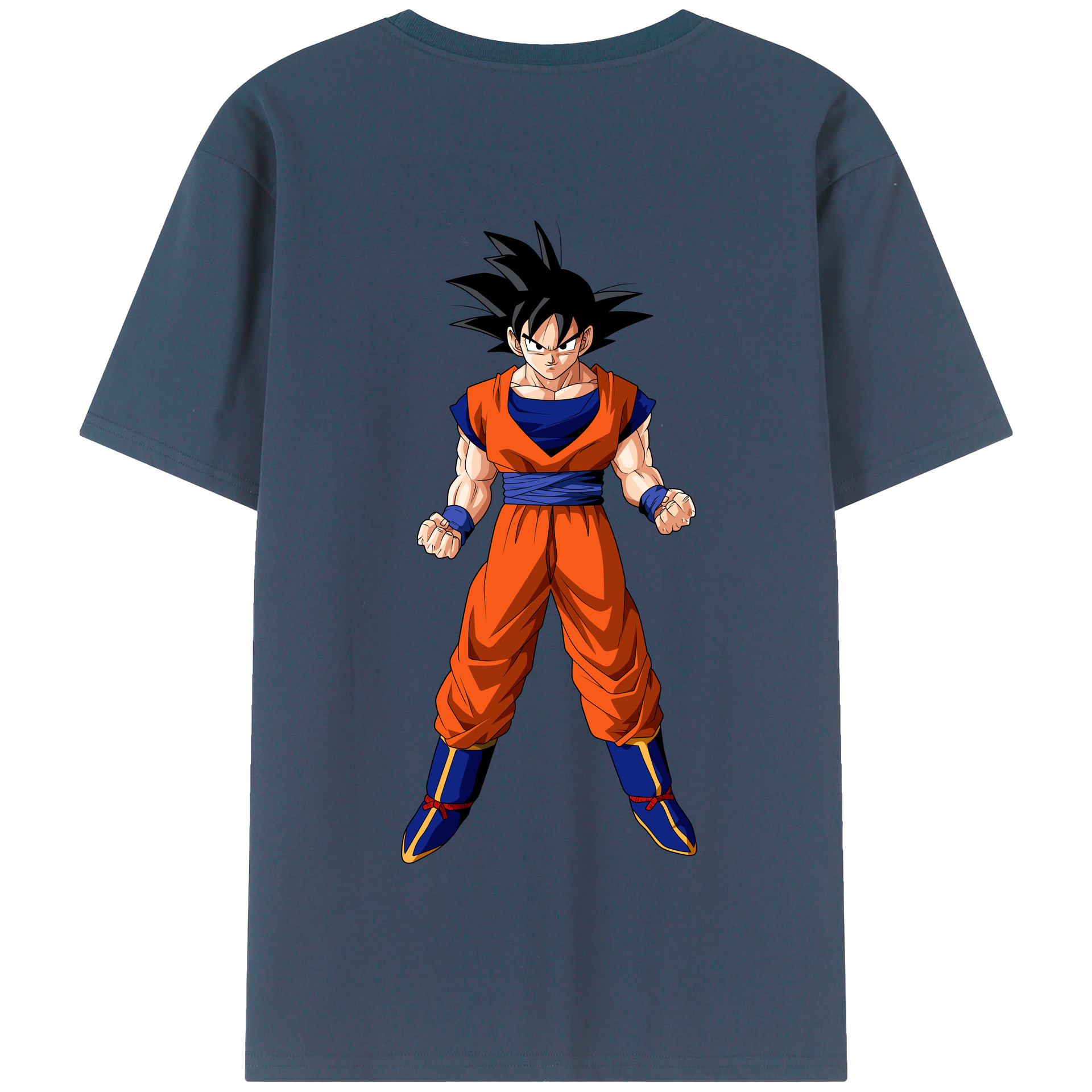 （画像用） ドラゴンボール 孫悟空（そん ごくう）Son Goku カカロット DRAGON BALL Kakarotto 綿100％半袖Tシャツ（背面プリント）
