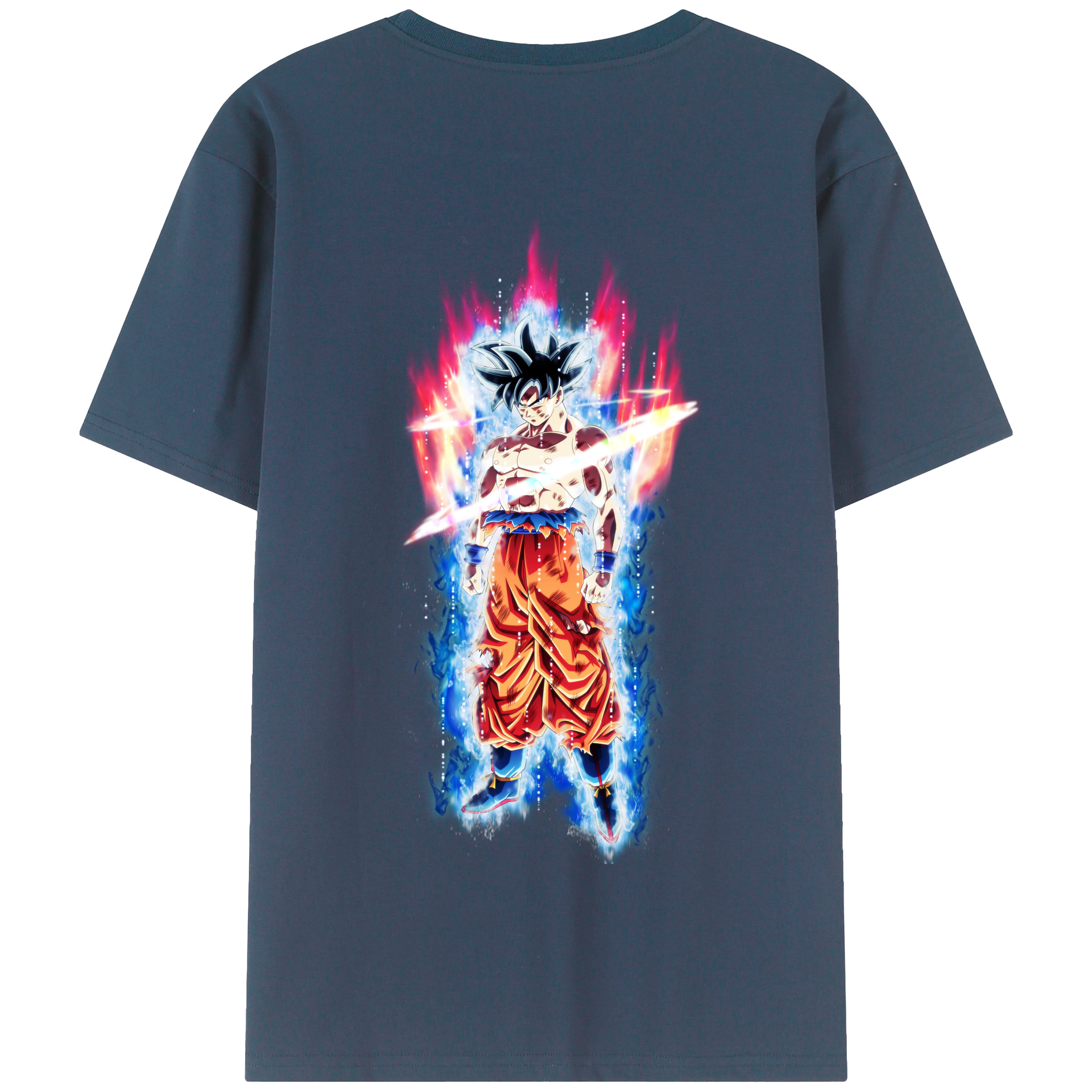 （画像用） ドラゴンボール 孫悟空（そん ごくう）Son Goku カカロット DRAGON BALL Kakarotto 綿100％半袖Tシャツ（背面プリント）