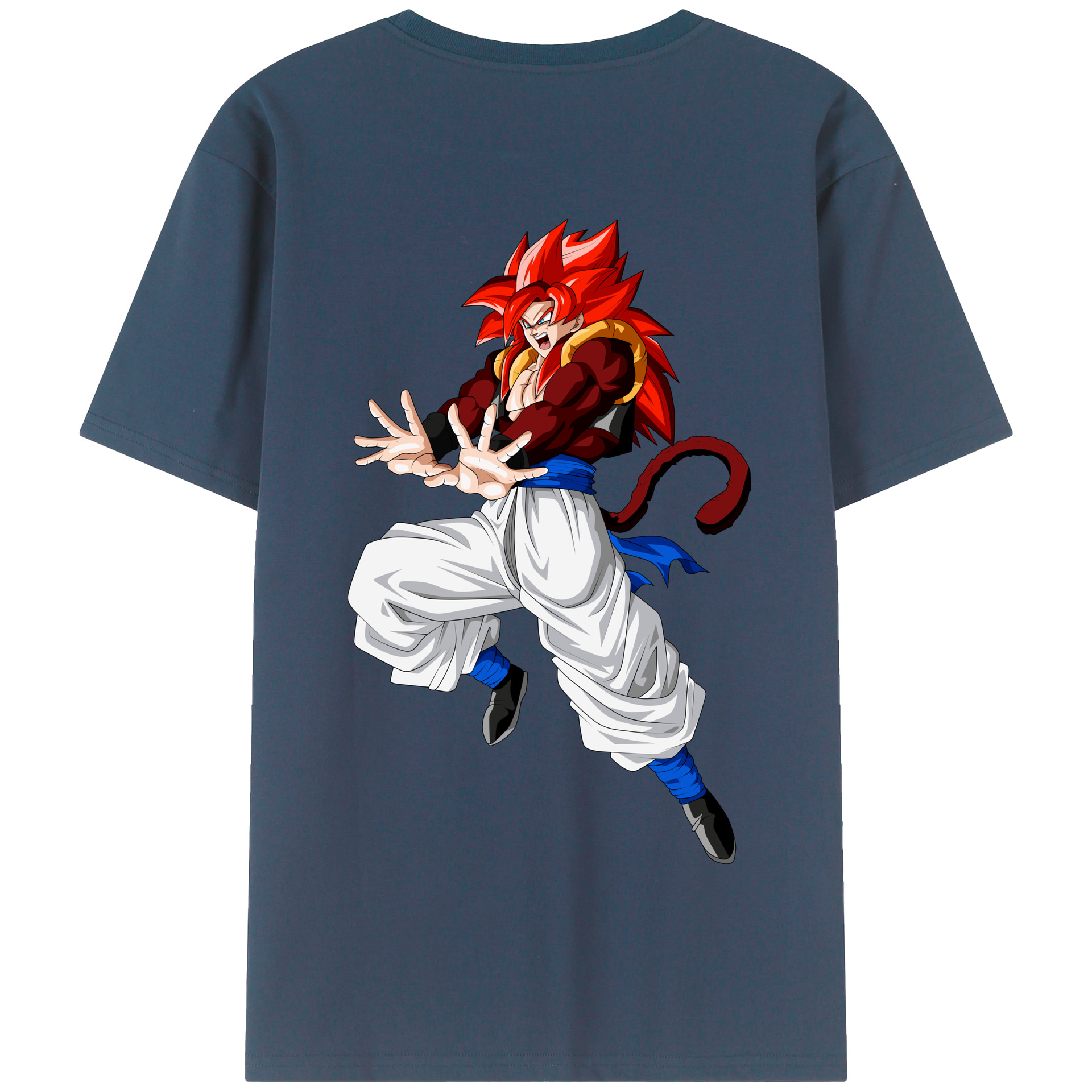 （画像用） ドラゴンボール 孫悟空（そん ごくう）Son Goku カカロット DRAGON BALL Kakarotto 綿100％半袖Tシャツ（背面プリント）