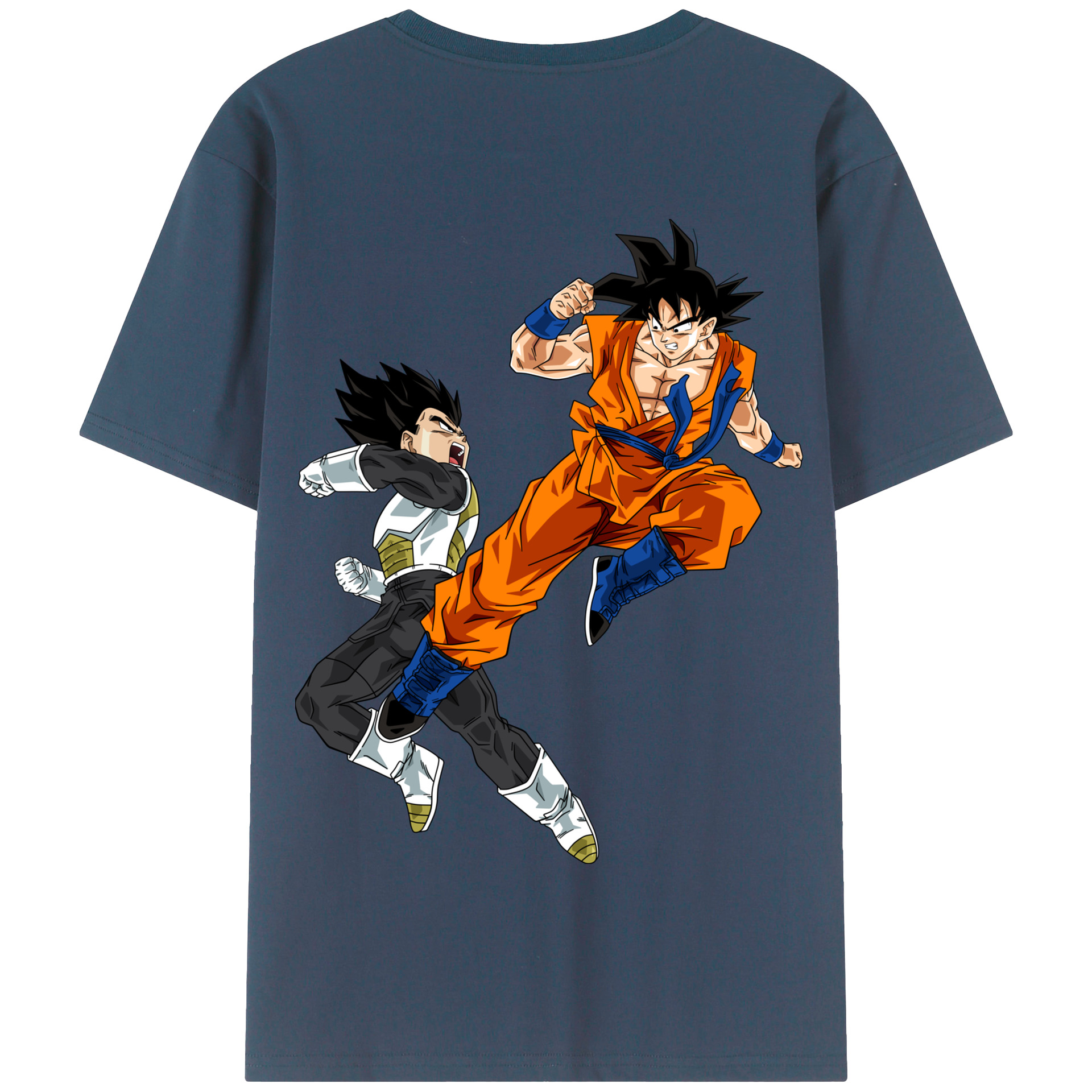 （画像用） ドラゴンボール 孫悟空（そん ごくう）Son Goku カカロット DRAGON BALL Kakarotto 綿100％半袖Tシャツ（背面プリント）