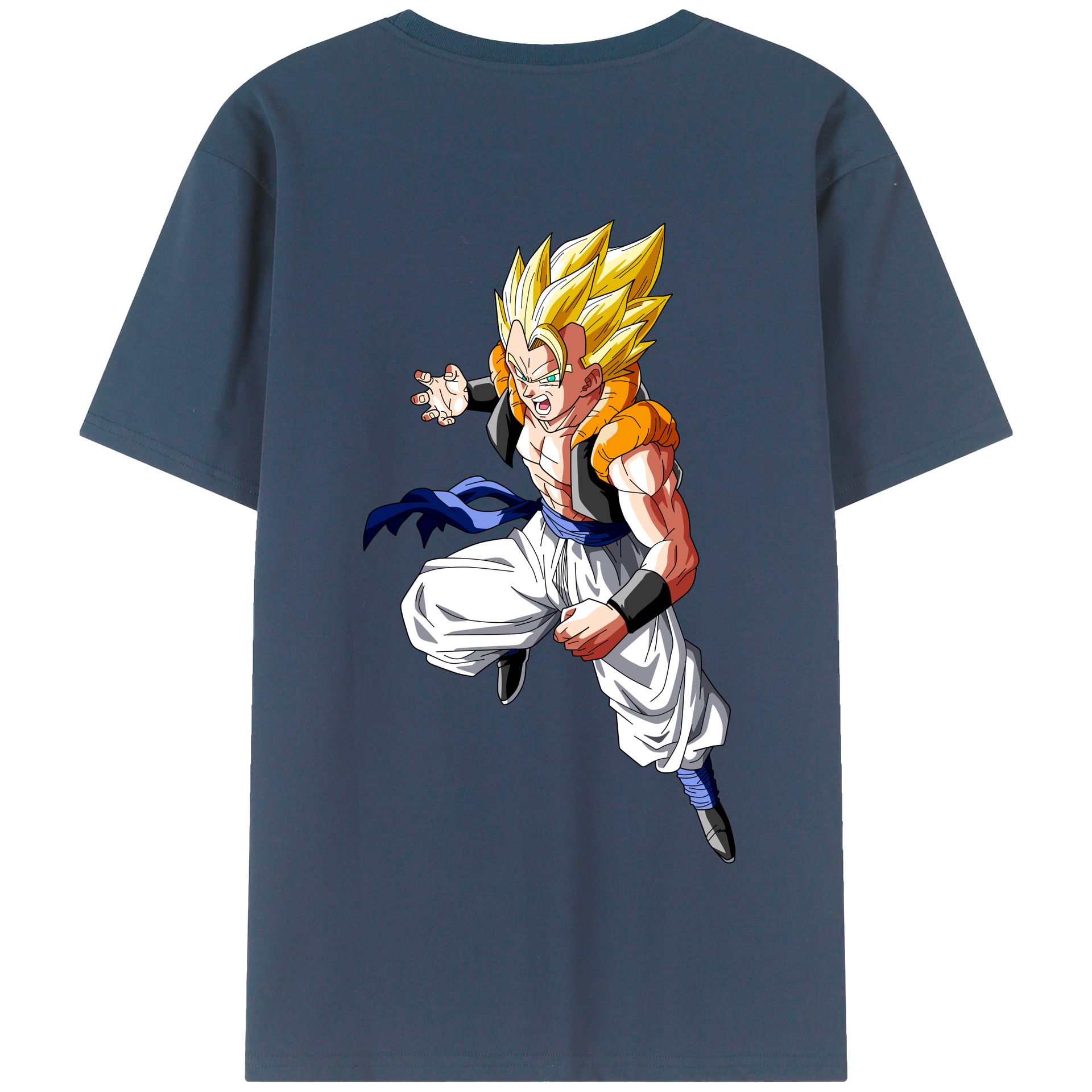 （画像用） ドラゴンボール ベジータ四世（Bejīta Yonsei）DRAGON BALL Vegeta IV 綿100％半袖Tシャツ（背面プリント）