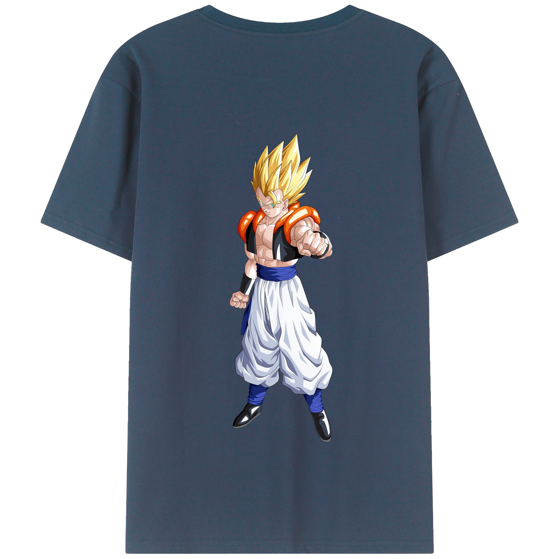 （画像用） ドラゴンボール ベジータ四世（Bejīta Yonsei）DRAGON BALL Vegeta IV 綿100％半袖Tシャツ（背面プリント）