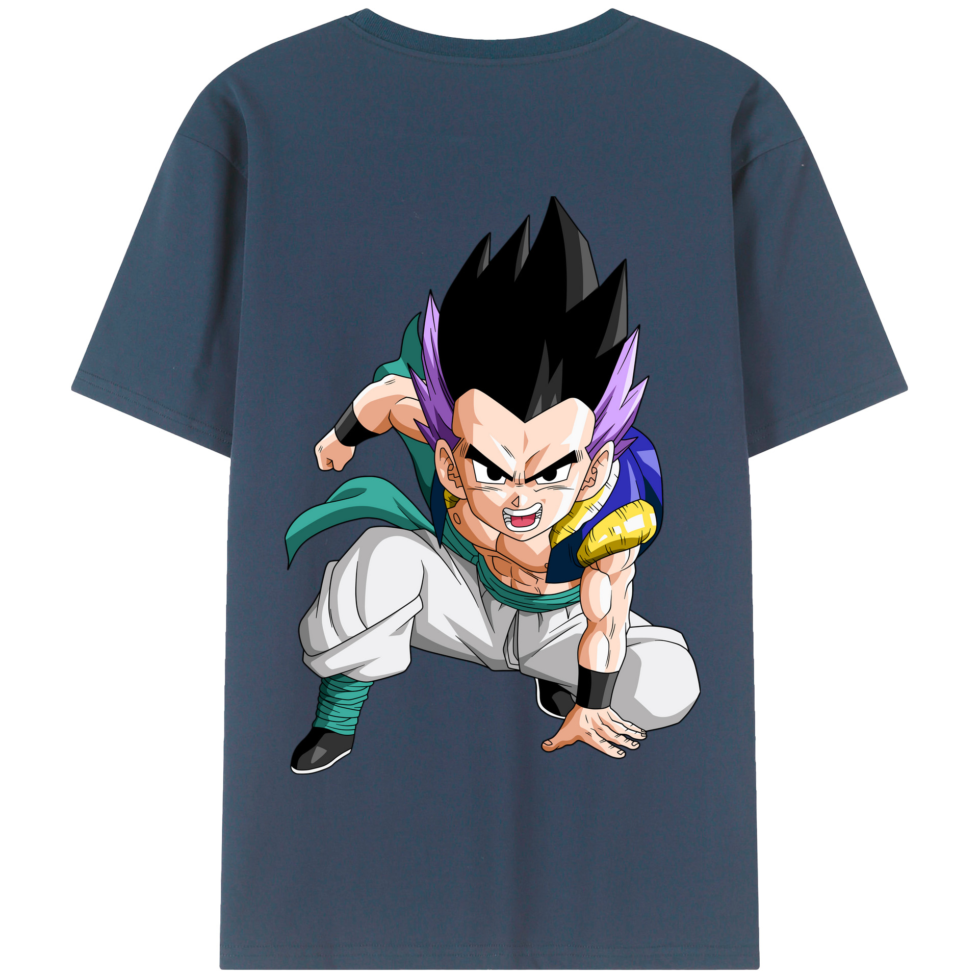 （画像用） ドラゴンボール 孫 悟飯（そんごはん）DRAGON BALL Son Gohan 綿100％半袖Tシャツ（背面プリント）