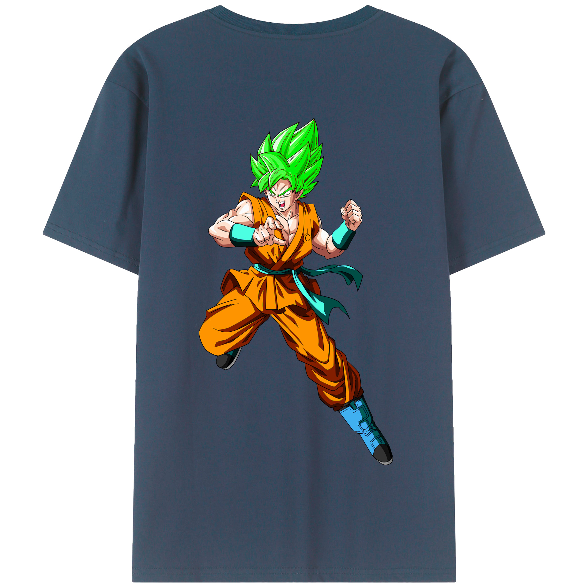 （画像用） ドラゴンボール 孫 悟飯（そんごはん）DRAGON BALL Son Gohan 綿100％半袖Tシャツ（背面プリント）