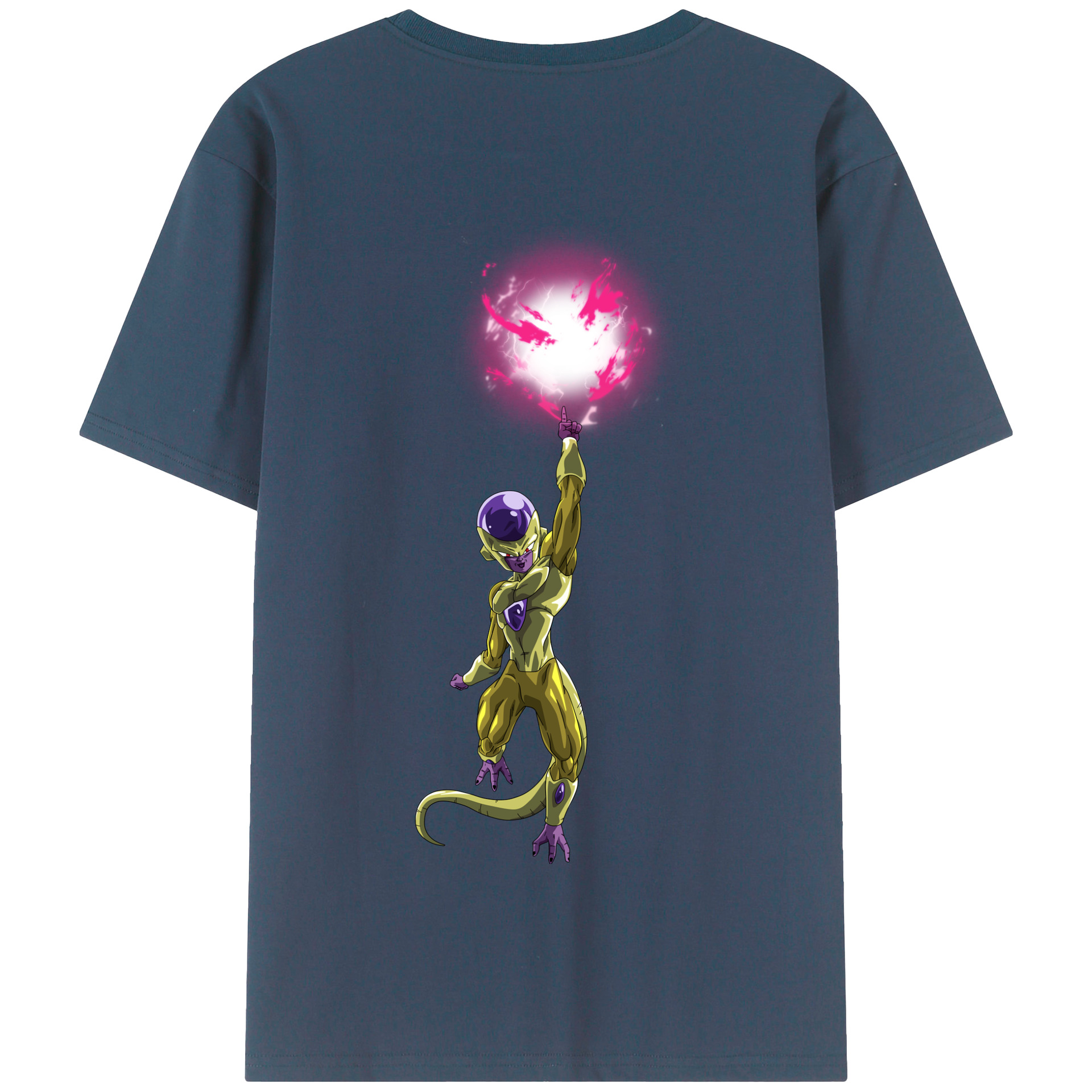 （画像用） ドラゴンボール フリーザ DRAGON BALL Frieza 綿100％半袖Tシャツ（背面プリント）