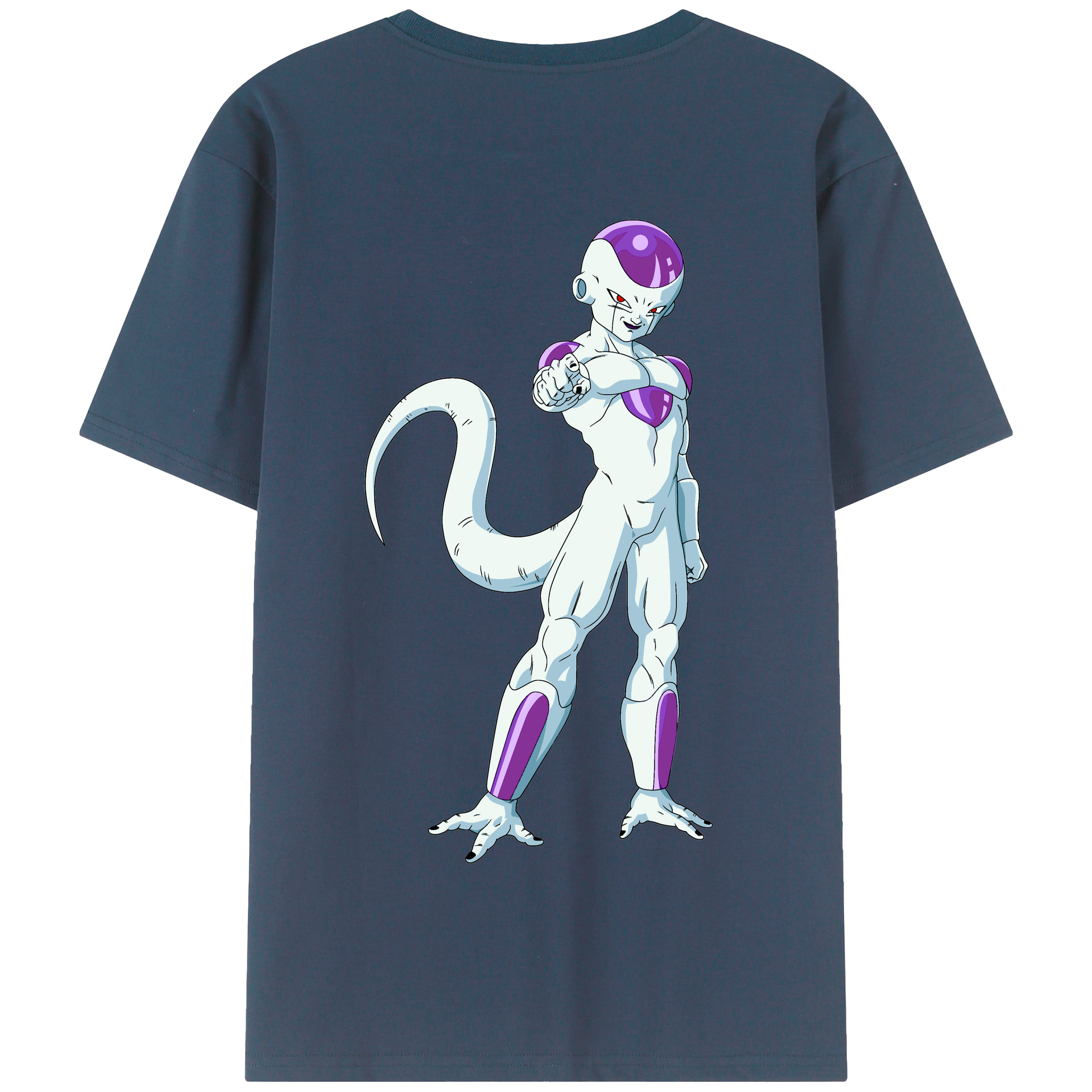 （画像用） ドラゴンボール フリーザ DRAGON BALL Frieza 綿100％半袖Tシャツ（背面プリント）