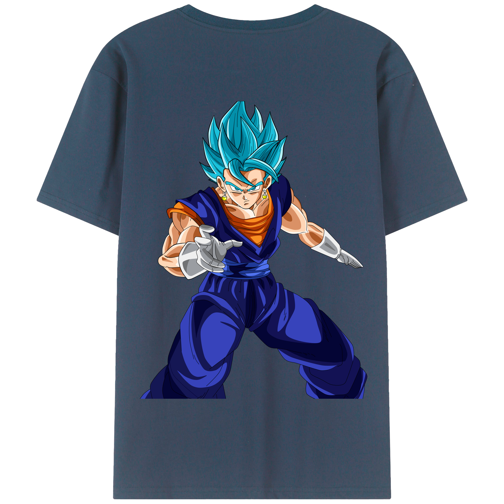 （画像用） ドラゴンボール ベジット DRAGON BALL Vegetto 綿100％半袖Tシャツ（背面プリント）