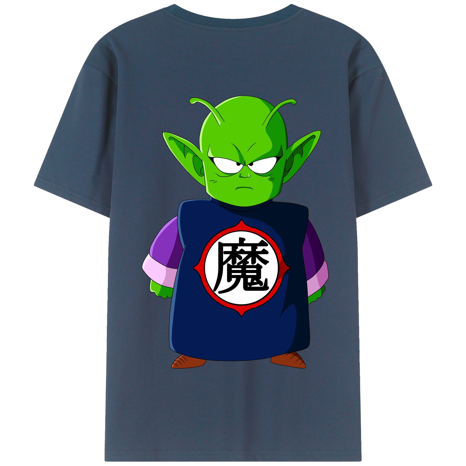 （画像用） ドラゴンボール ピッコロ DRAGON BALL Piccolo 綿100％半袖Tシャツ（背面プリント）