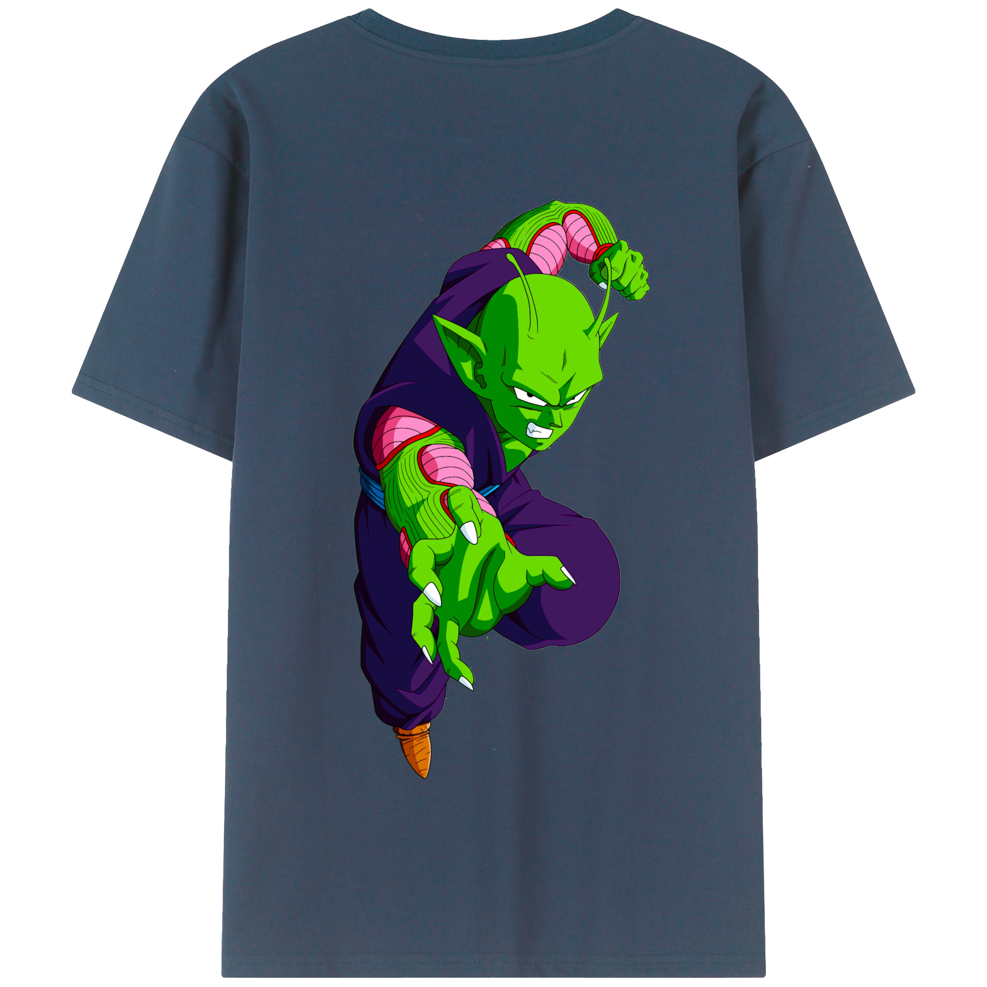 （画像用） ドラゴンボール ピッコロ DRAGON BALL Piccolo 綿100％半袖Tシャツ（背面プリント）