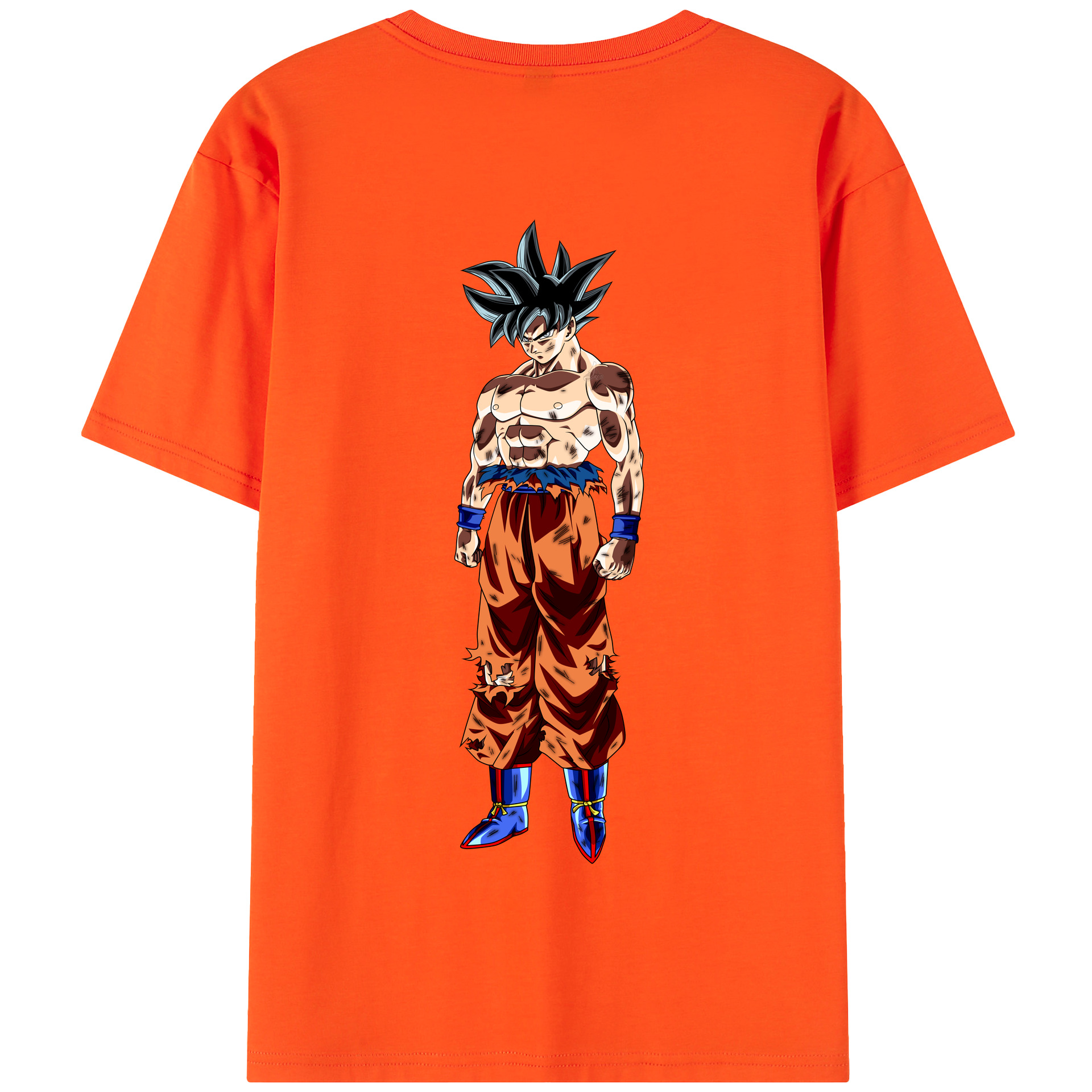（画像用） ドラゴンボール 孫悟空（そん ごくう）Son Goku カカロット DRAGON BALL Kakarotto 綿100％半袖Tシャツ（背面プリント）