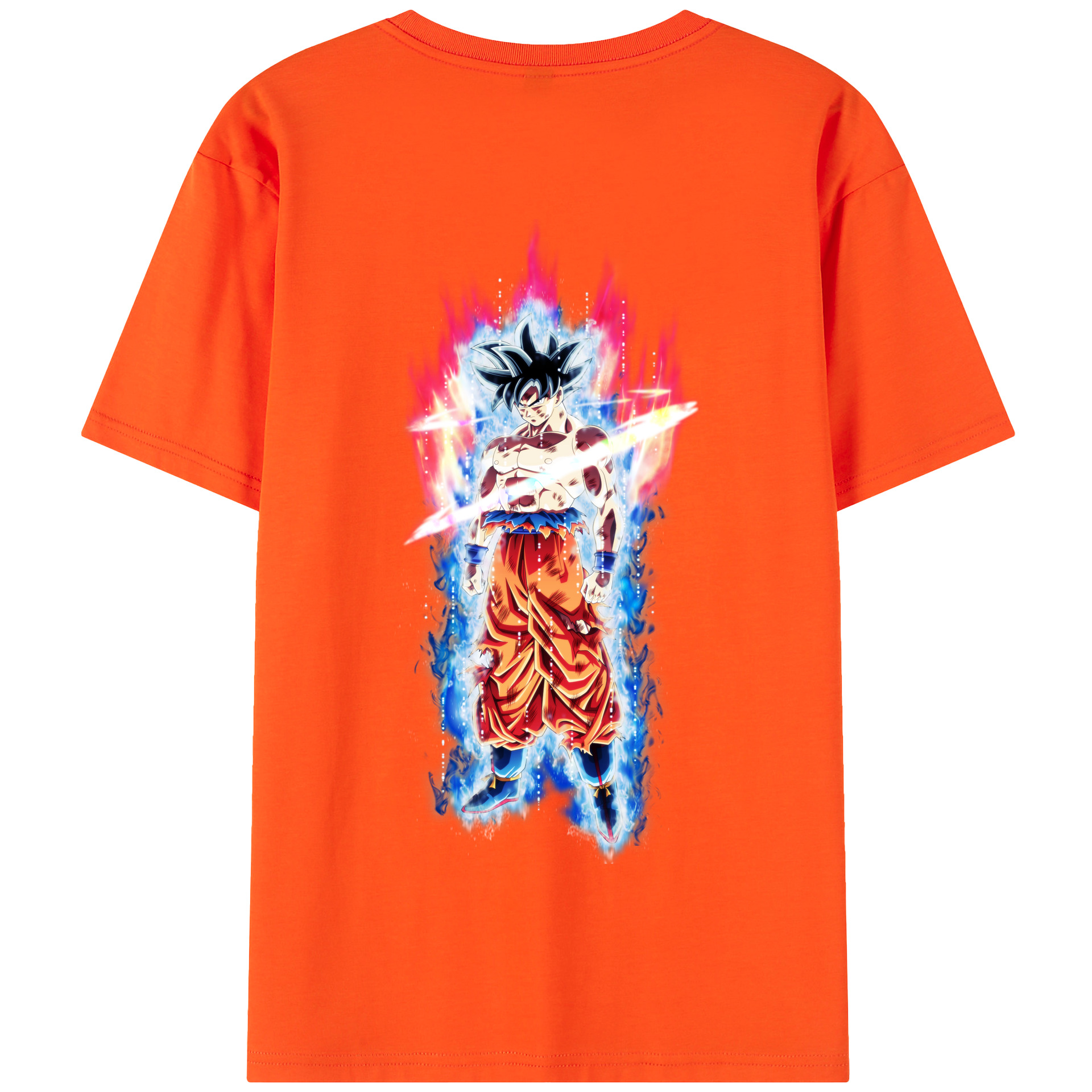 （画像用） ドラゴンボール 孫悟空（そん ごくう）Son Goku カカロット DRAGON BALL Kakarotto 綿100％半袖Tシャツ（背面プリント）
