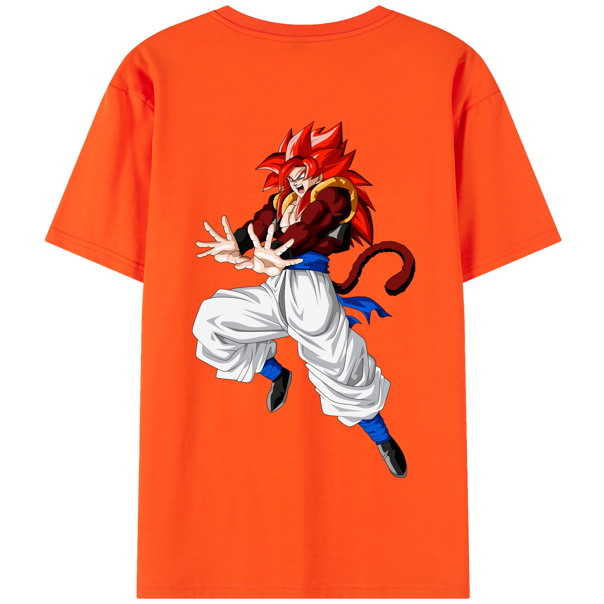 （画像用） ドラゴンボール 孫悟空（そん ごくう）Son Goku カカロット DRAGON BALL Kakarotto 綿100％半袖Tシャツ（背面プリント）
