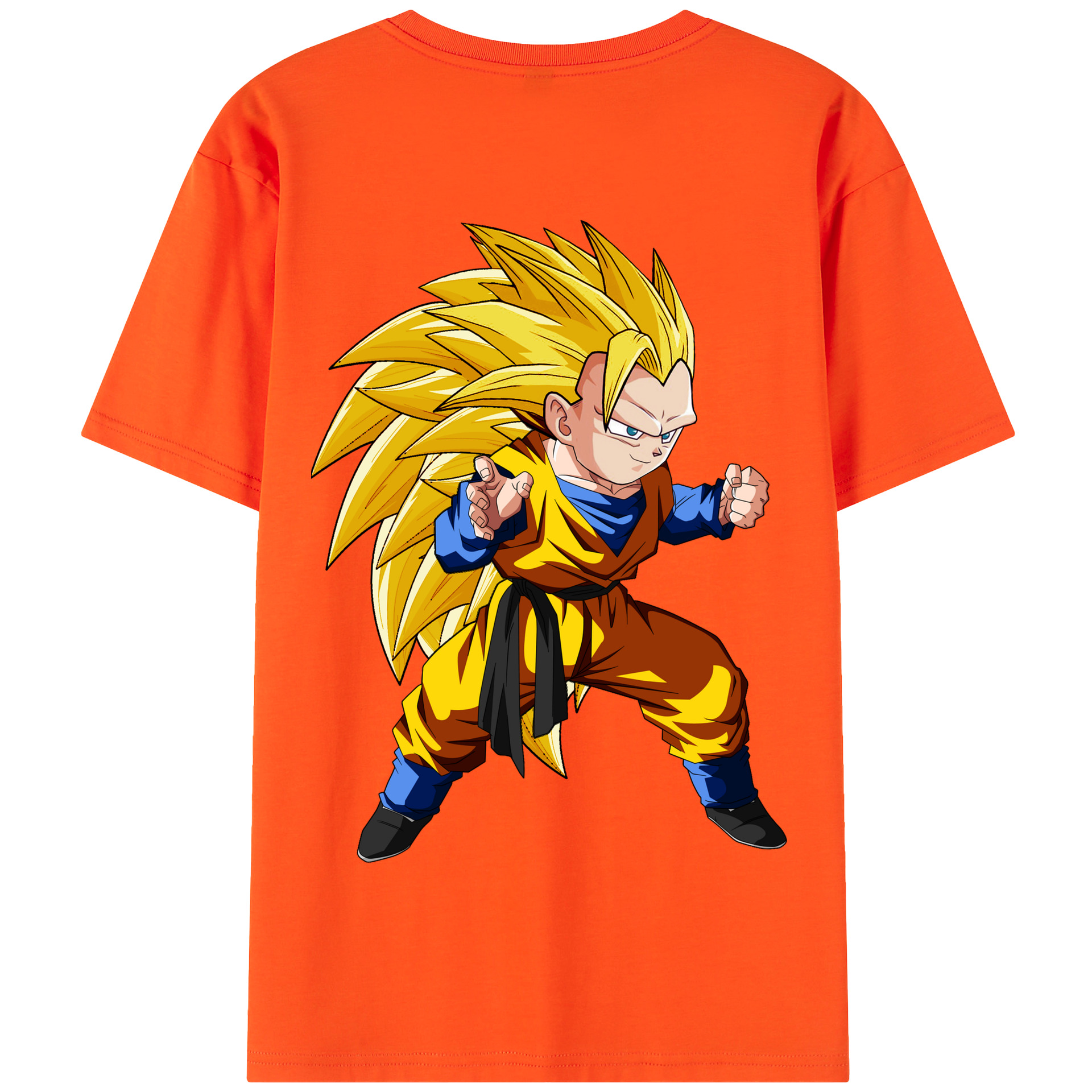 （画像用） ドラゴンボール ベジータ四世（Bejīta Yonsei）DRAGON BALL Vegeta IV 綿100％半袖Tシャツ（背面プリント）