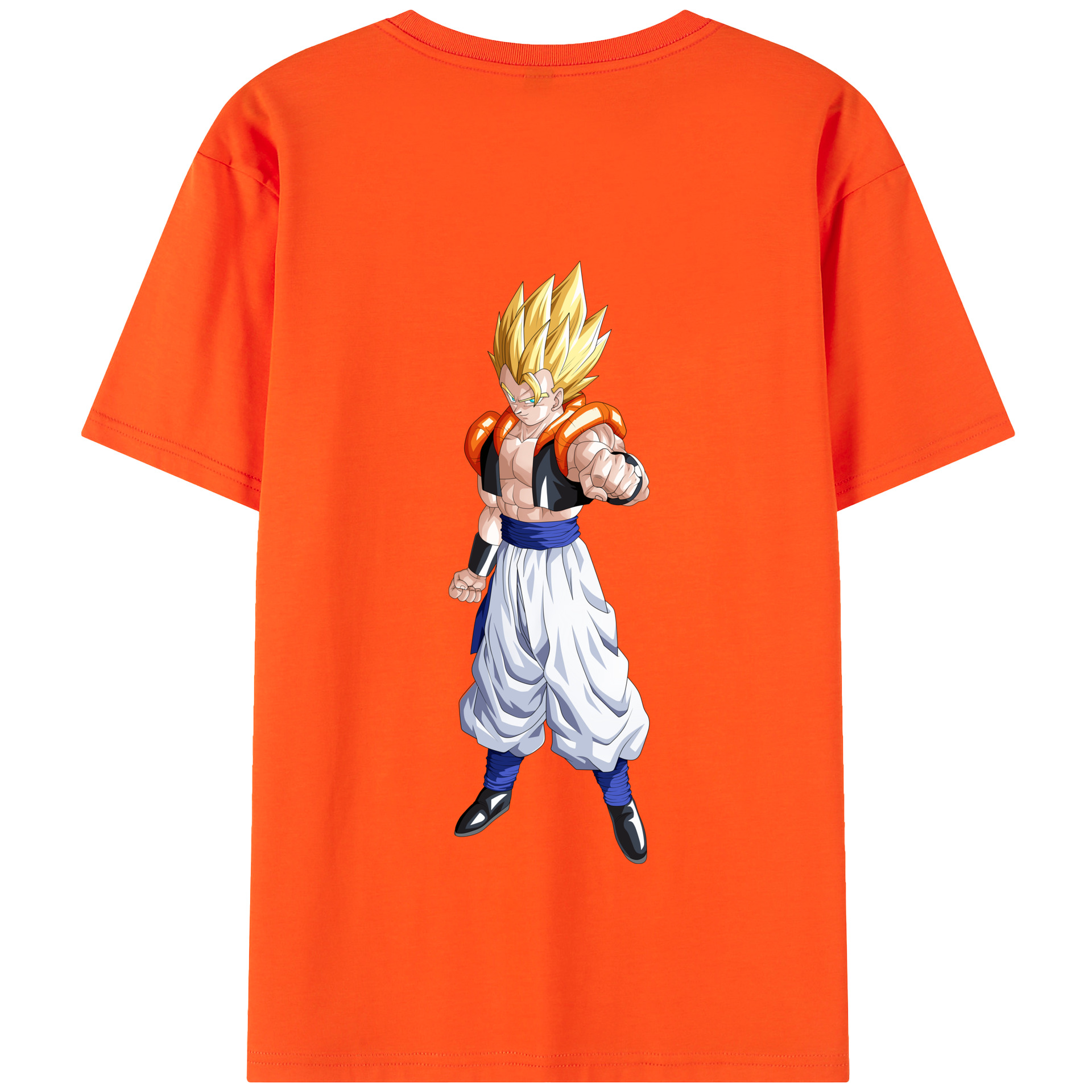 （画像用） ドラゴンボール ベジータ四世（Bejīta Yonsei）DRAGON BALL Vegeta IV 綿100％半袖Tシャツ（背面プリント）