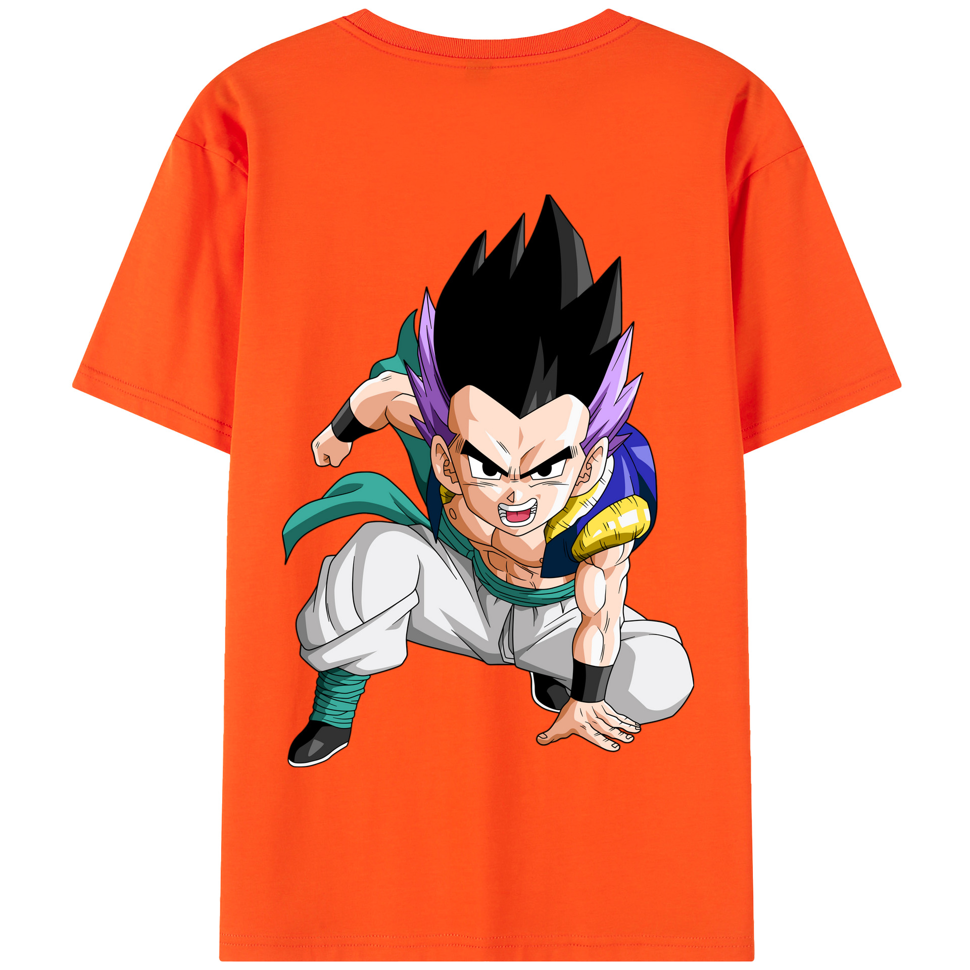 （画像用） ドラゴンボール 孫 悟飯（そんごはん）DRAGON BALL Son Gohan 綿100％半袖Tシャツ（背面プリント）