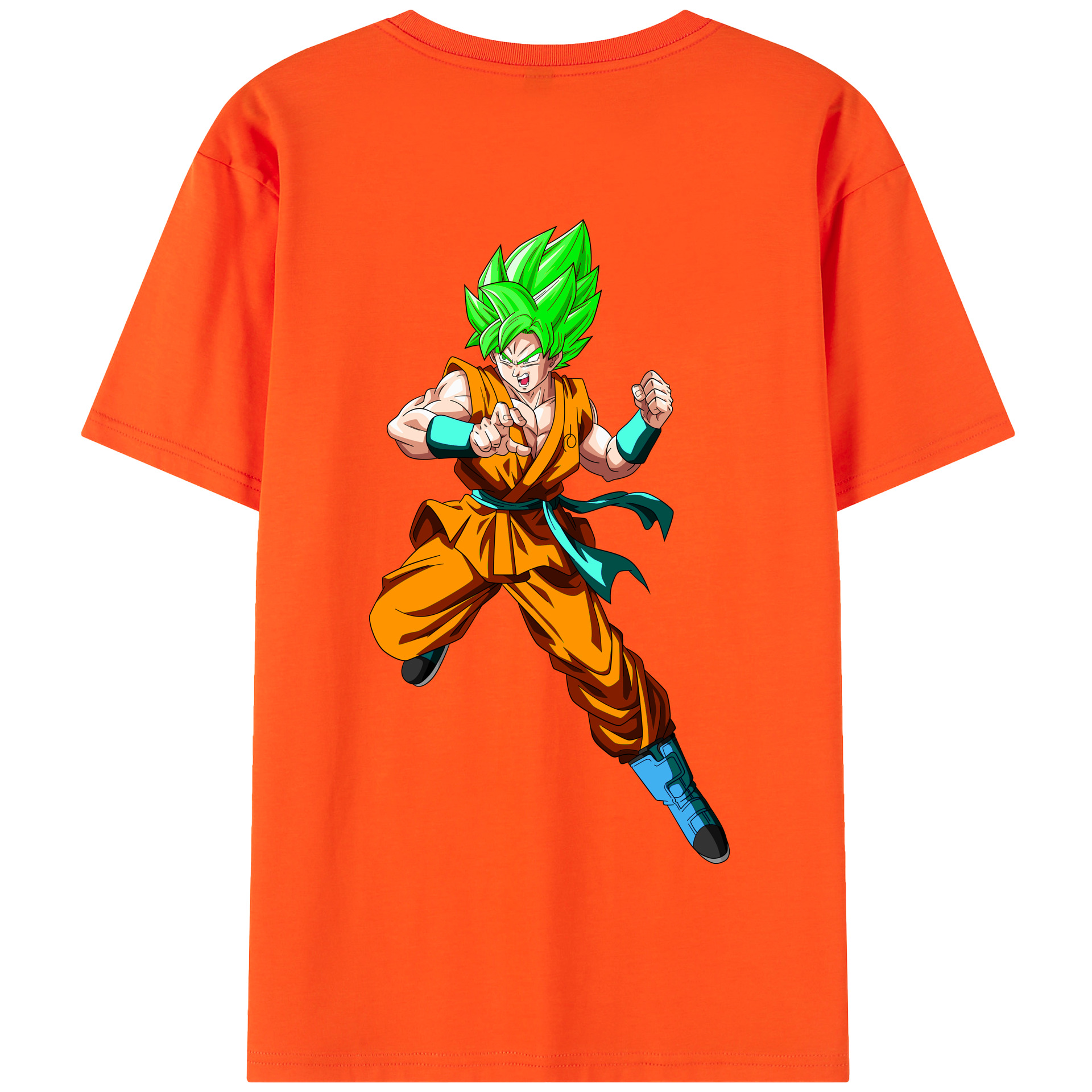 （画像用） ドラゴンボール 孫 悟飯（そんごはん）DRAGON BALL Son Gohan 綿100％半袖Tシャツ（背面プリント）