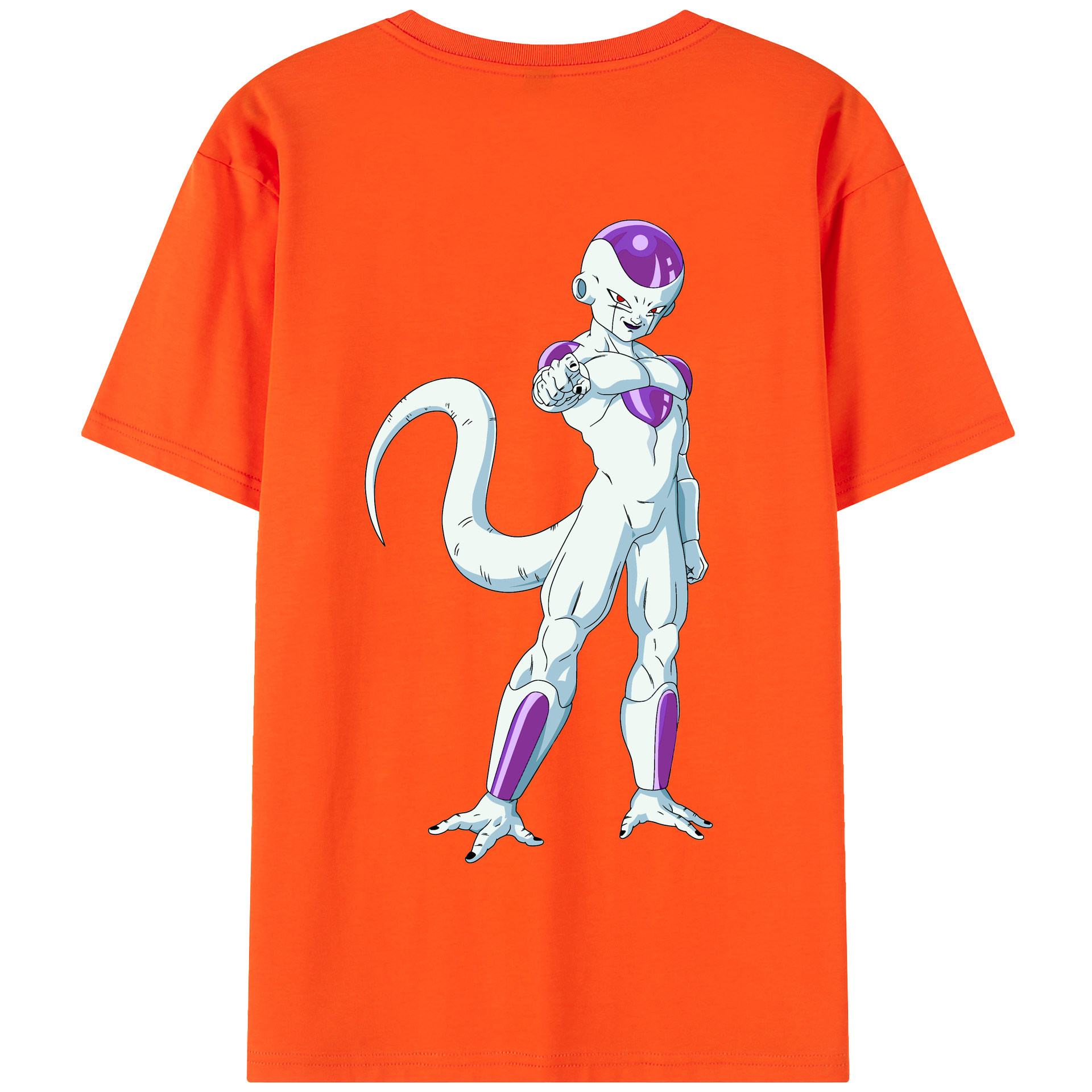 （画像用） ドラゴンボール フリーザ DRAGON BALL Frieza 綿100％半袖Tシャツ（背面プリント）