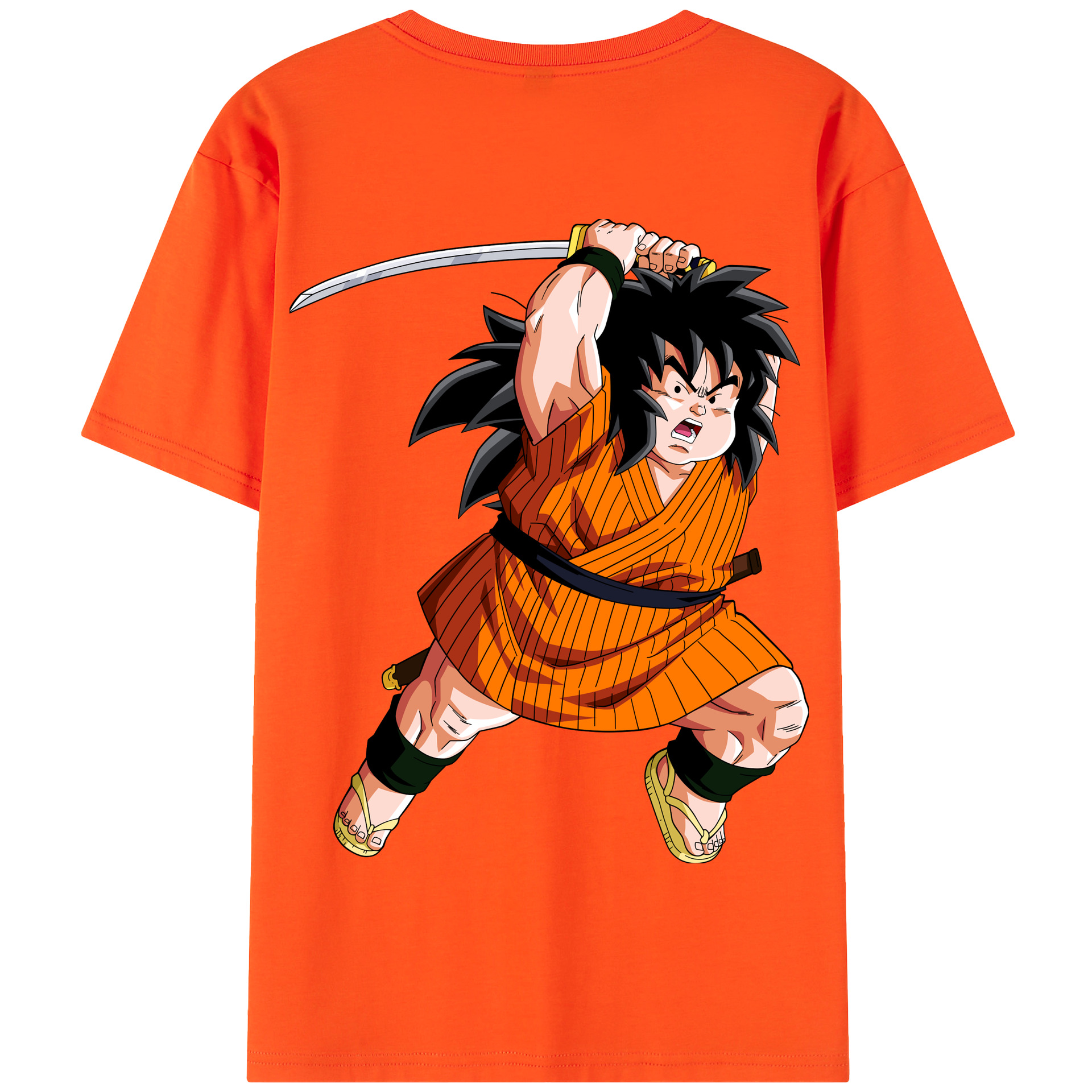（画像用） ドラゴンボール やじろべえ DRAGON BALL Yajirobe 綿100％半袖Tシャツ（背面プリント）