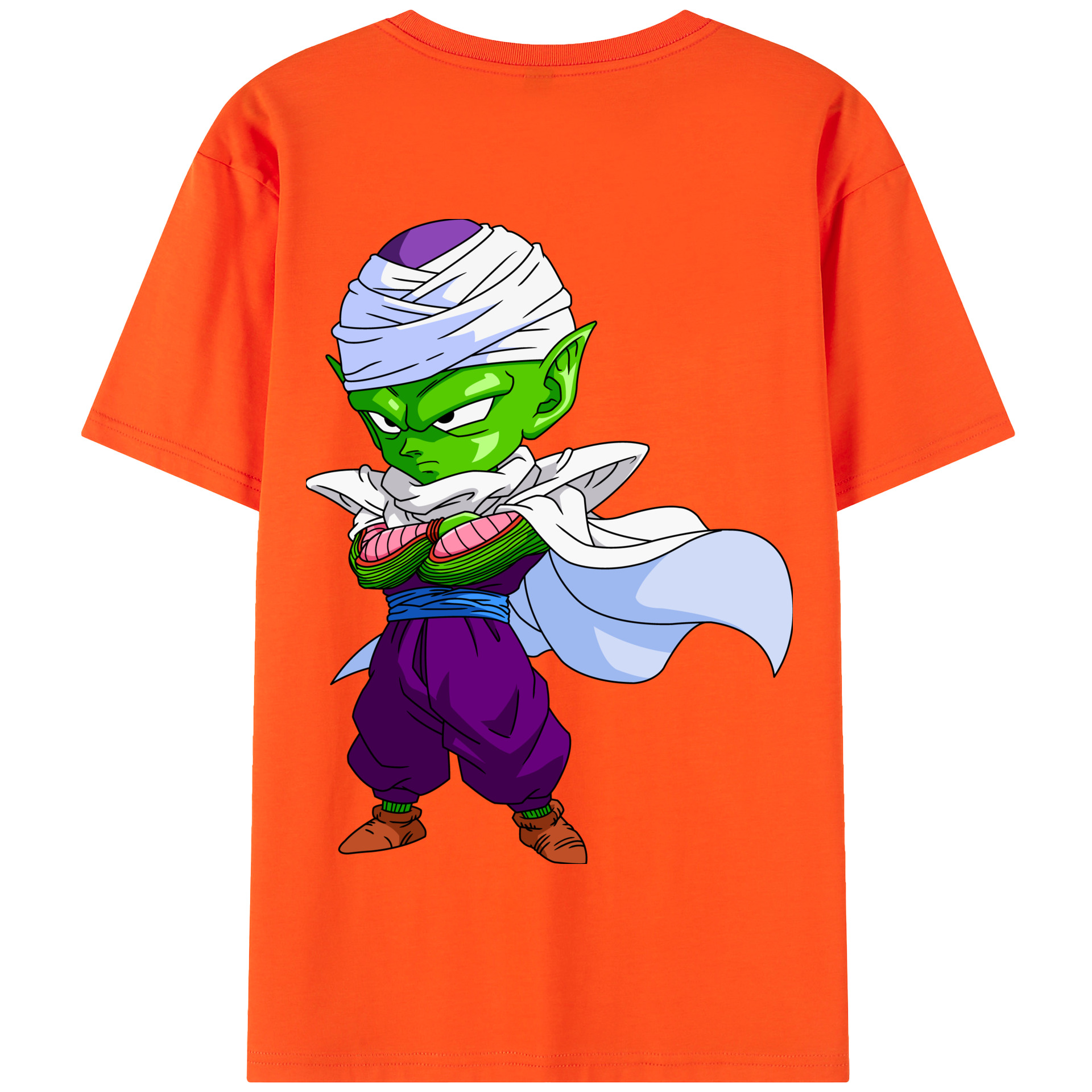 （画像用） ドラゴンボール ピッコロ DRAGON BALL Piccolo 綿100％半袖Tシャツ（背面プリント）