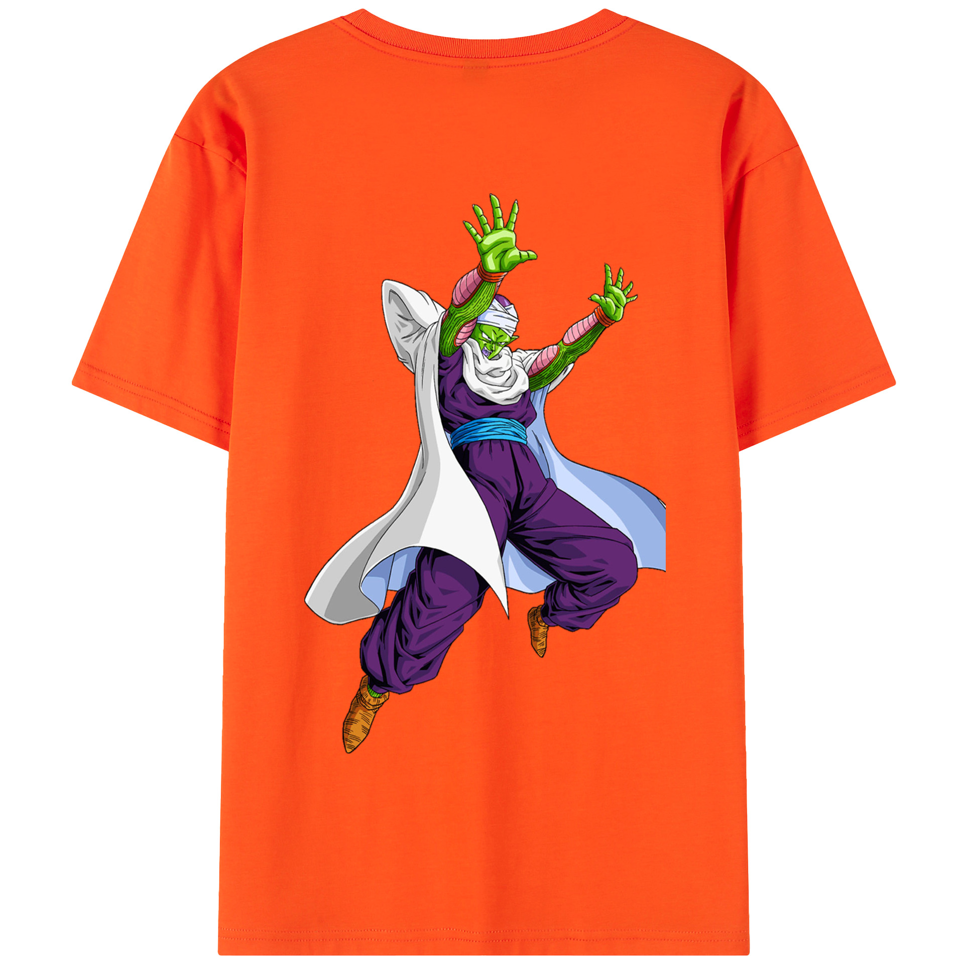 （画像用） ドラゴンボール ピッコロ DRAGON BALL Piccolo 綿100％半袖Tシャツ（背面プリント）