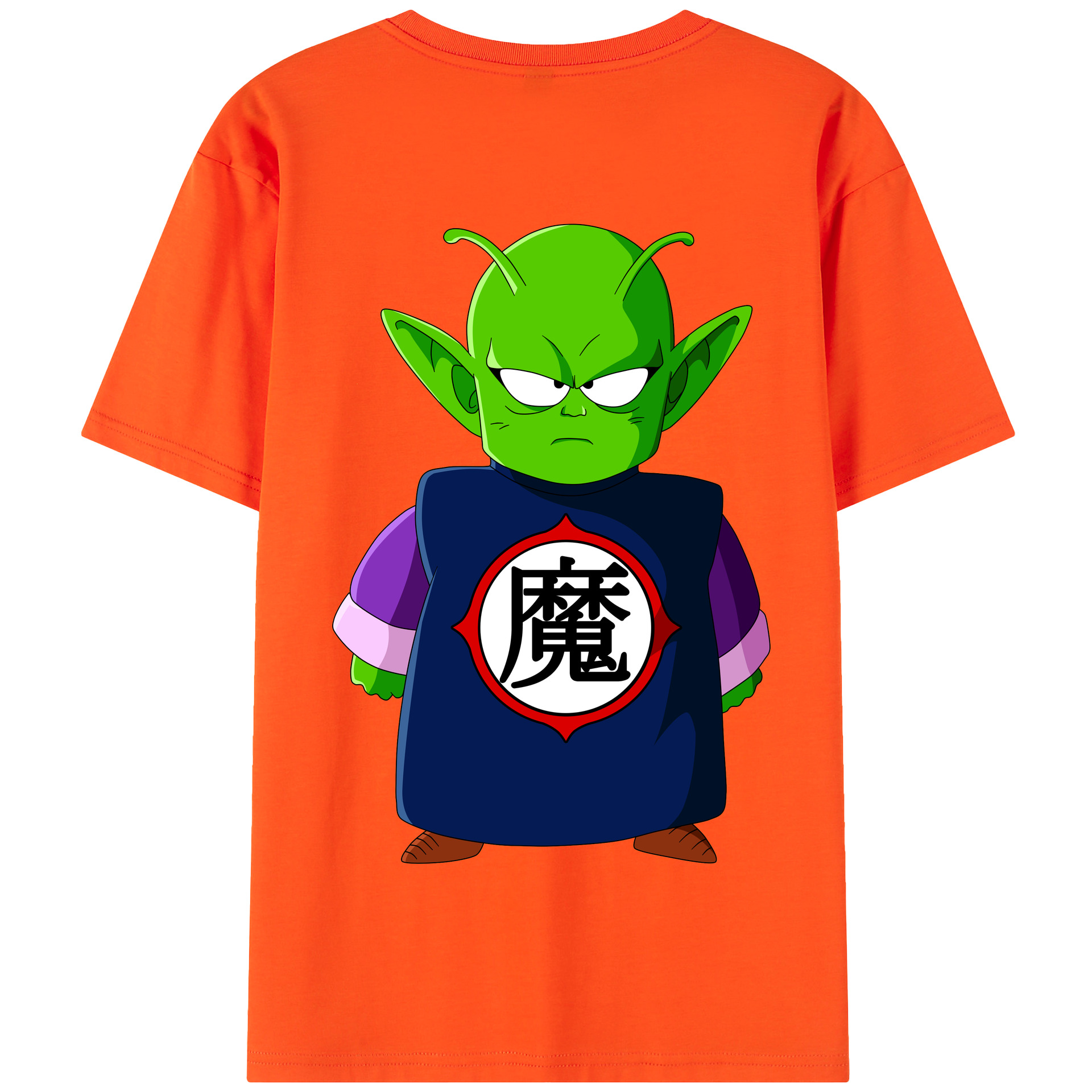 （画像用） ドラゴンボール ピッコロ DRAGON BALL Piccolo 綿100％半袖Tシャツ（背面プリント）