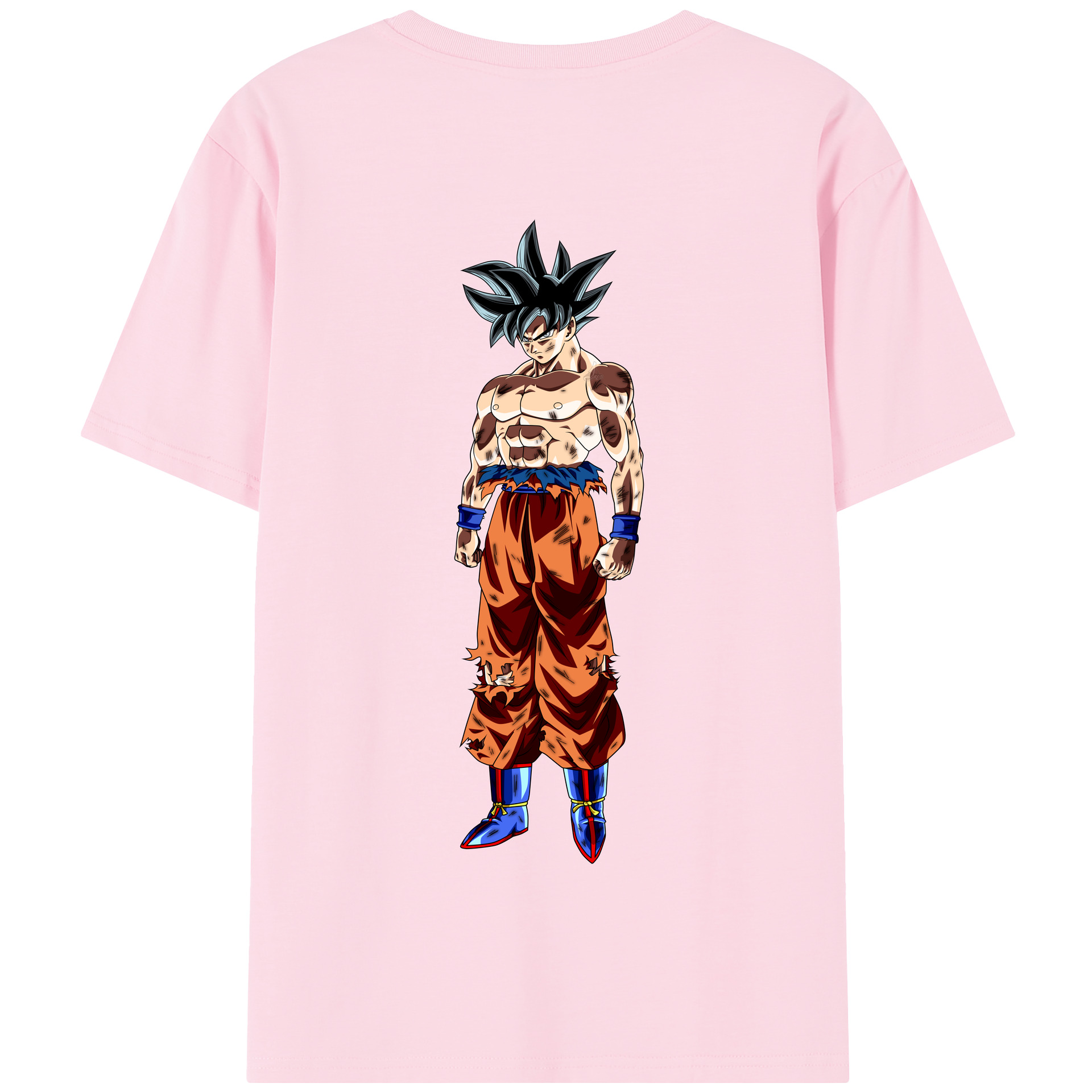 （画像用） ドラゴンボール 孫悟空（そん ごくう）Son Goku カカロット DRAGON BALL Kakarotto 綿100％半袖Tシャツ（背面プリント）