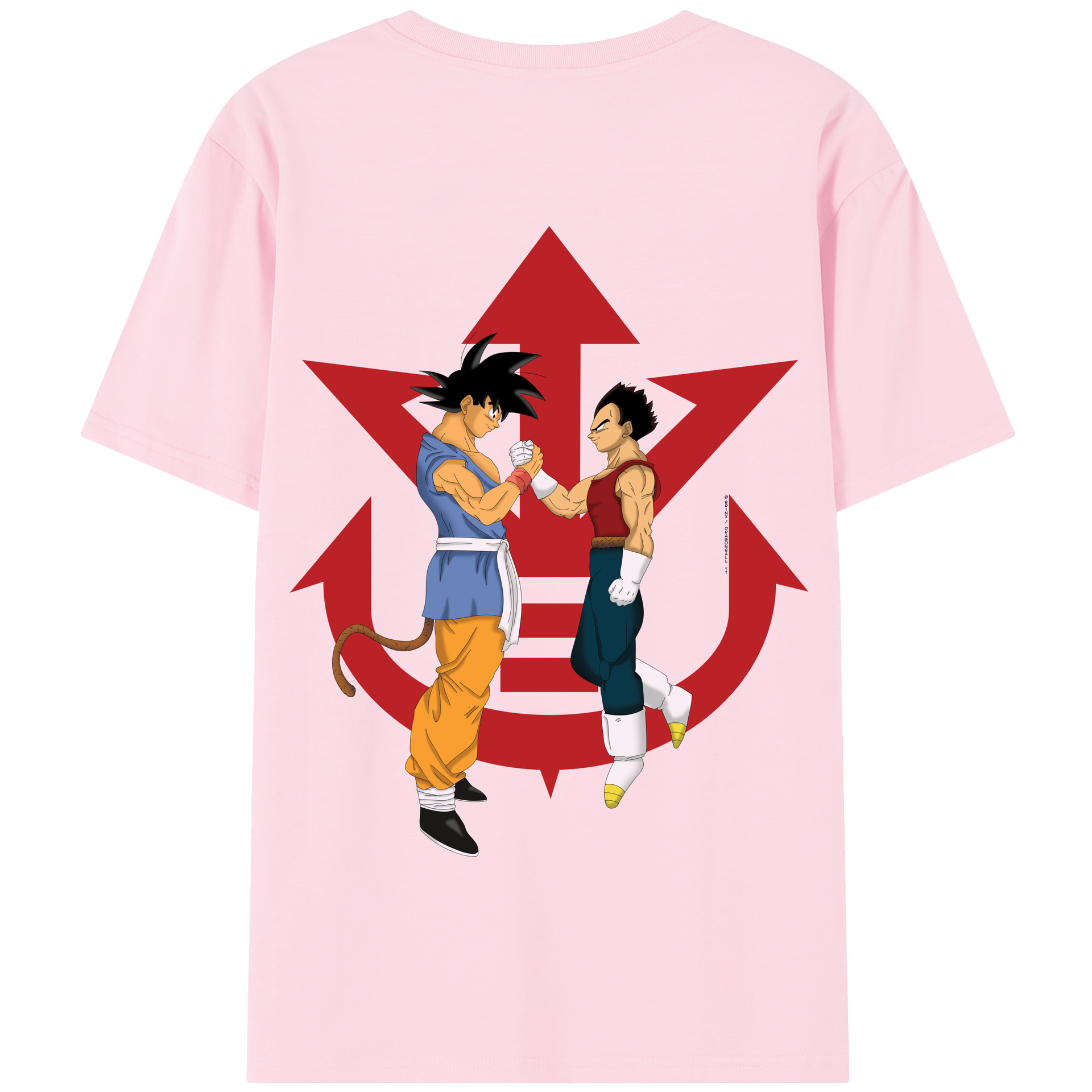 （画像用） ドラゴンボール 孫悟空（そん ごくう）Son Goku カカロット DRAGON BALL Kakarotto 綿100％半袖Tシャツ（背面プリント）