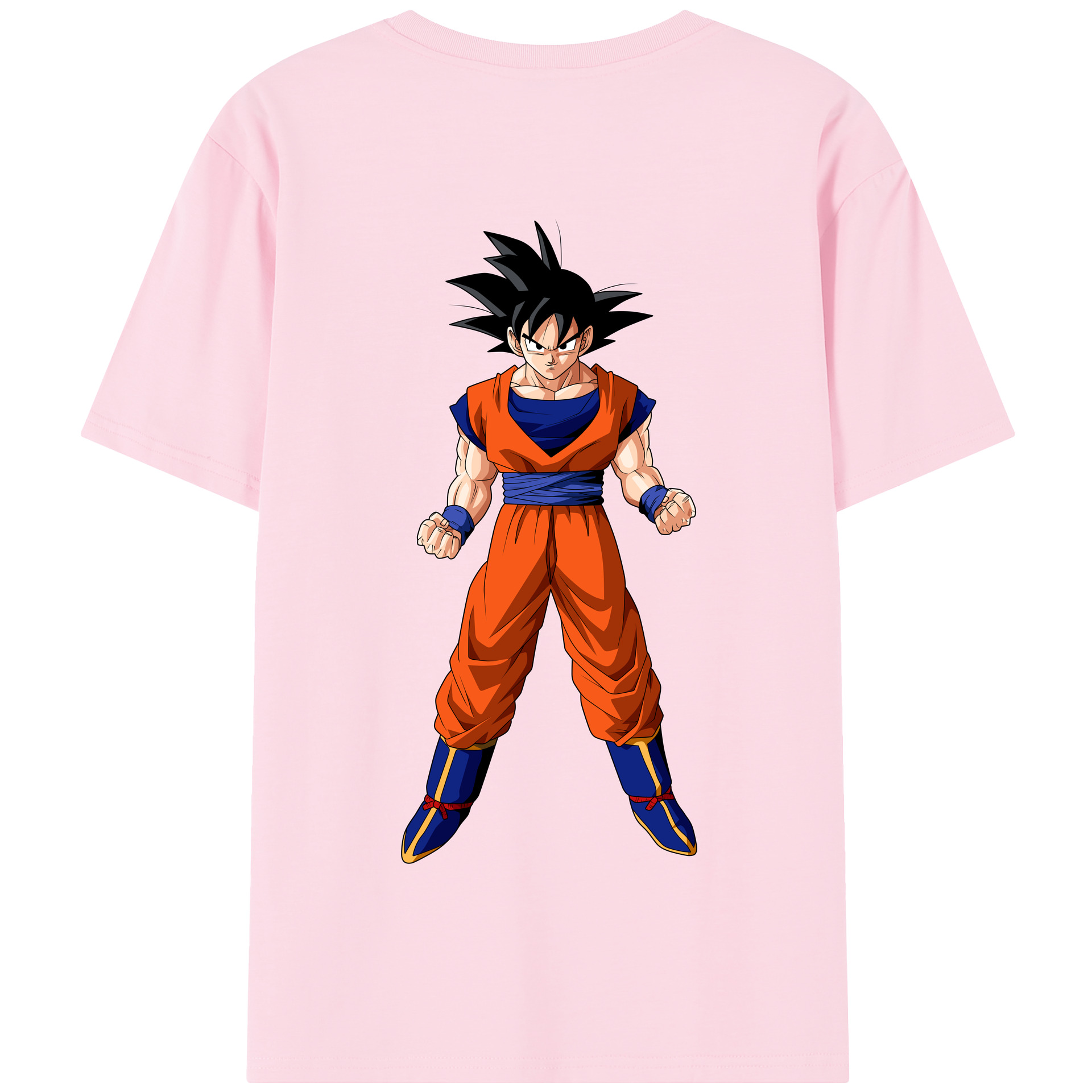 （画像用） ドラゴンボール 孫悟空（そん ごくう）Son Goku カカロット DRAGON BALL Kakarotto 綿100％半袖Tシャツ（背面プリント）
