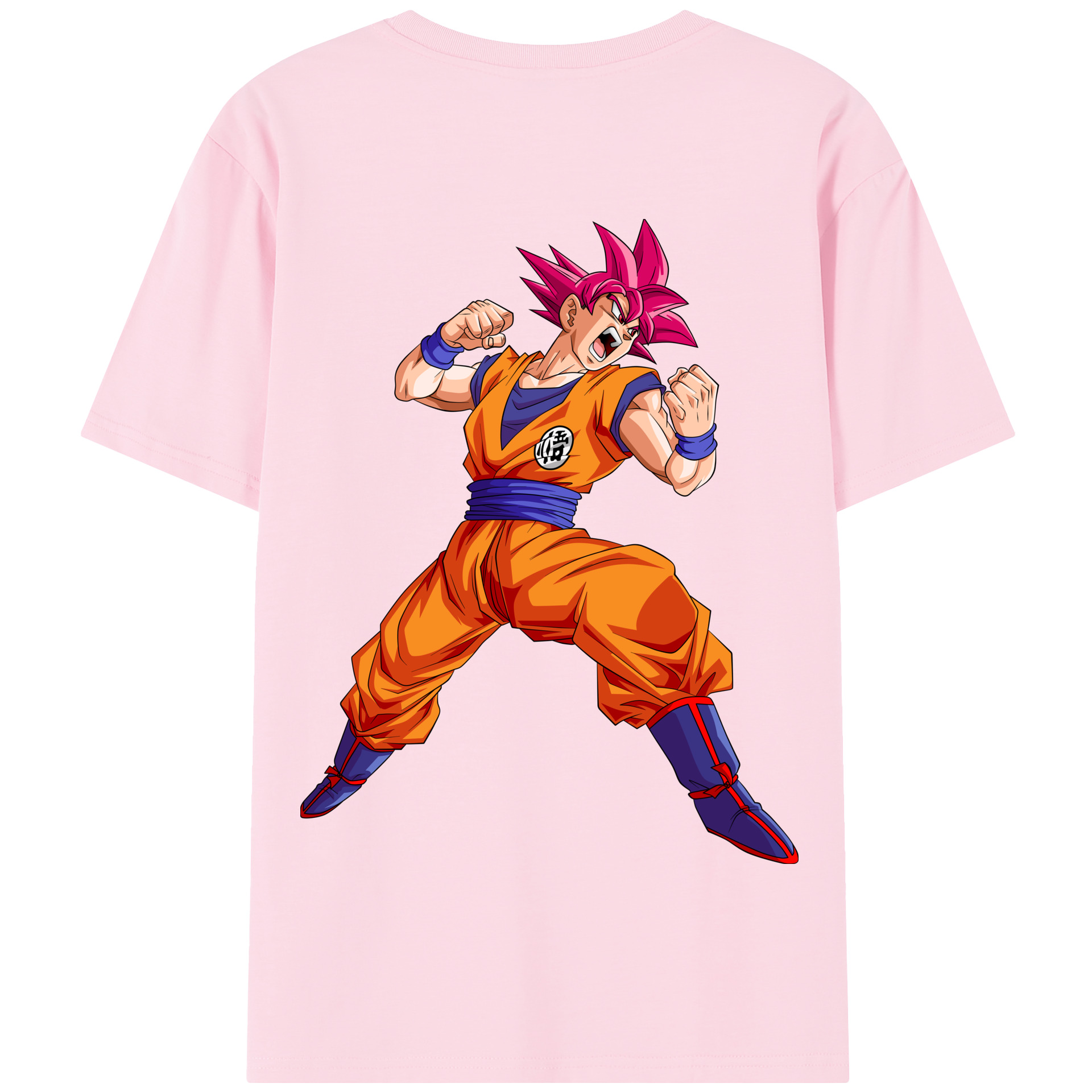 （画像用） ドラゴンボール 孫悟空（そん ごくう）Son Goku カカロット DRAGON BALL Kakarotto 綿100％半袖Tシャツ（背面プリント）