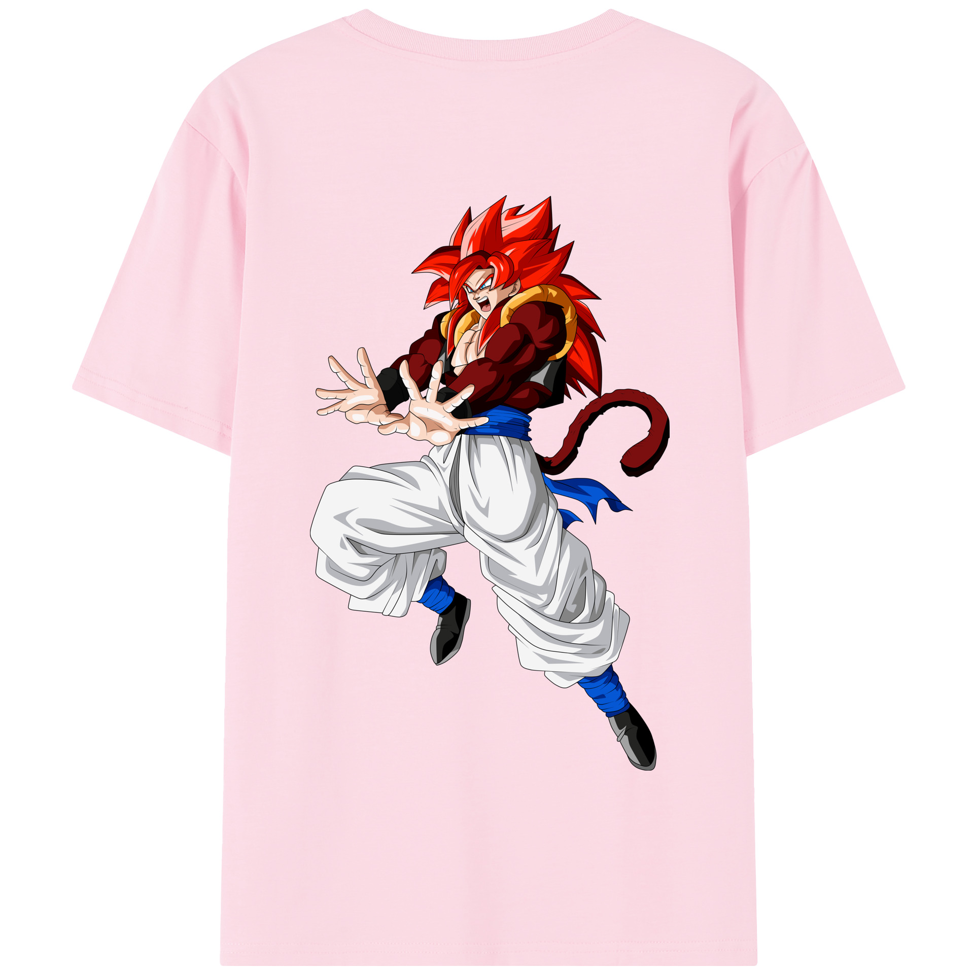 （画像用） ドラゴンボール 孫悟空（そん ごくう）Son Goku カカロット DRAGON BALL Kakarotto 綿100％半袖Tシャツ（背面プリント）
