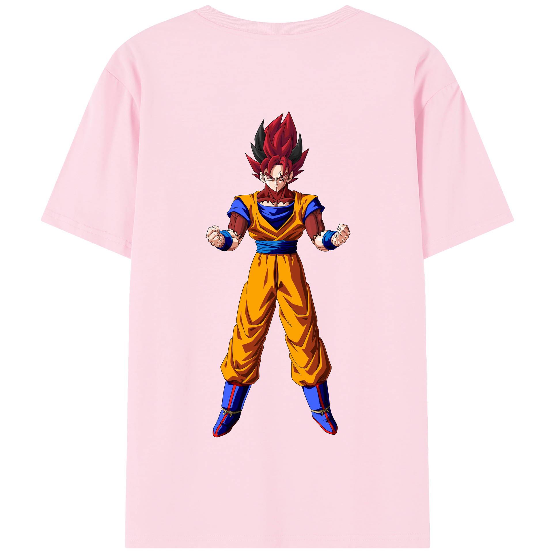 （画像用） ドラゴンボール 孫悟空（そん ごくう）Son Goku カカロット DRAGON BALL Kakarotto 綿100％半袖Tシャツ（背面プリント）