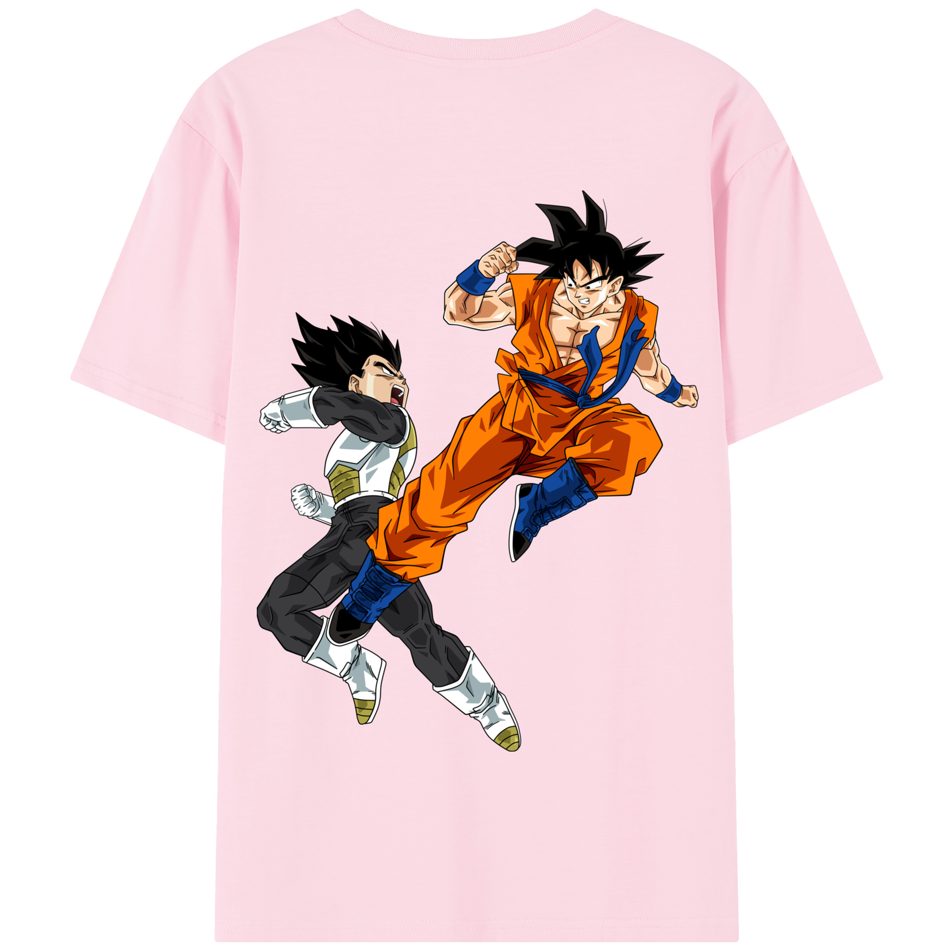 （画像用） ドラゴンボール 孫悟空（そん ごくう）Son Goku カカロット DRAGON BALL Kakarotto 綿100％半袖Tシャツ（背面プリント）
