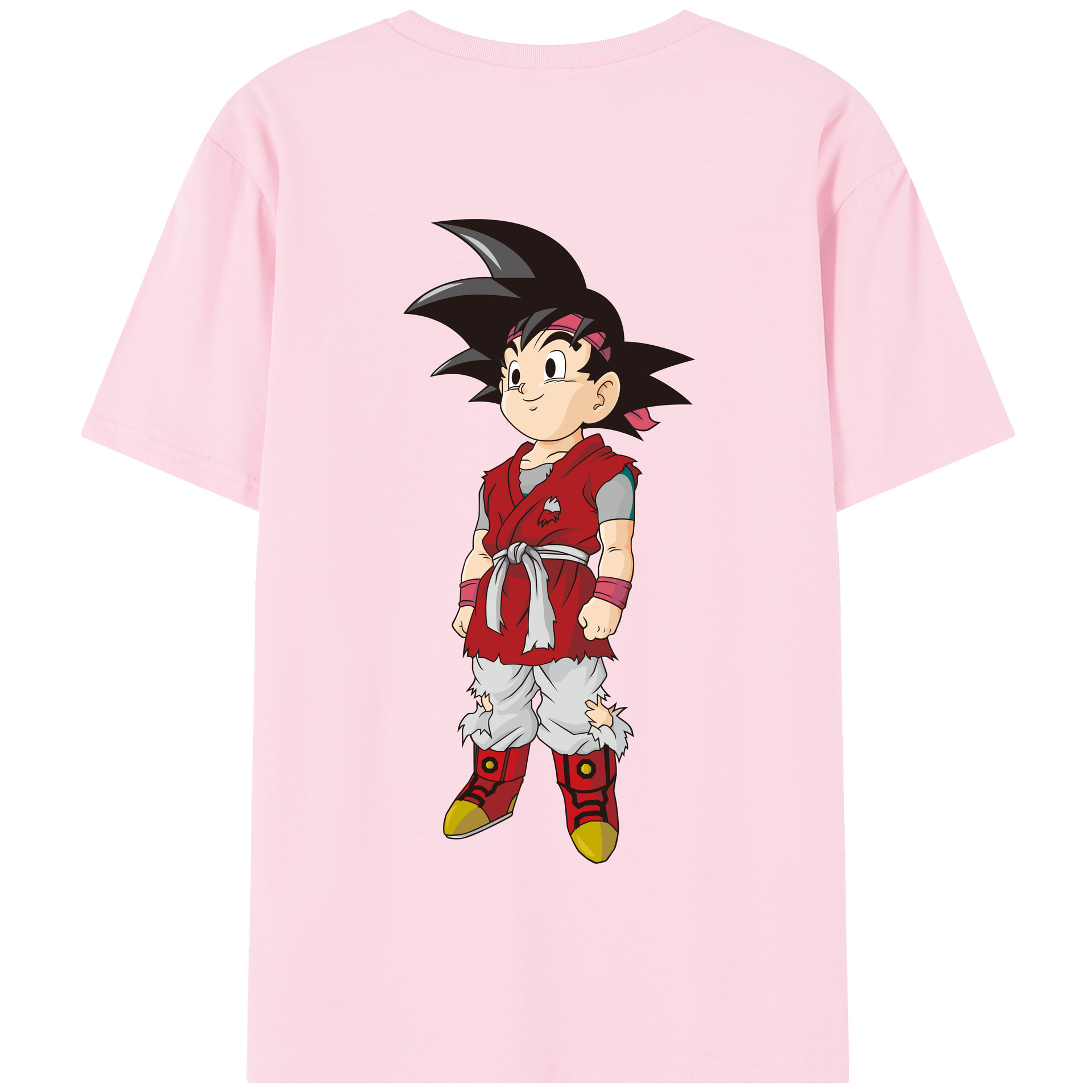 （画像用） ドラゴンボール 孫悟空（そん ごくう）Son Goku カカロット DRAGON BALL Kakarotto 綿100％半袖Tシャツ（背面プリント）