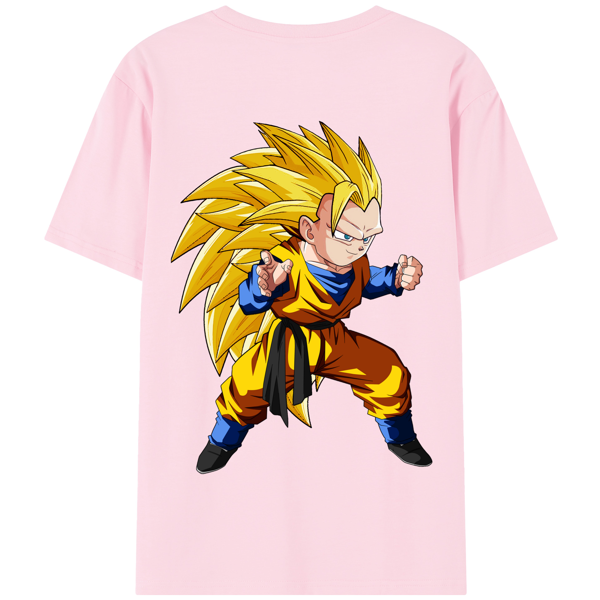 （画像用） ドラゴンボール ベジータ四世（Bejīta Yonsei）DRAGON BALL Vegeta IV 綿100％半袖Tシャツ（背面プリント）