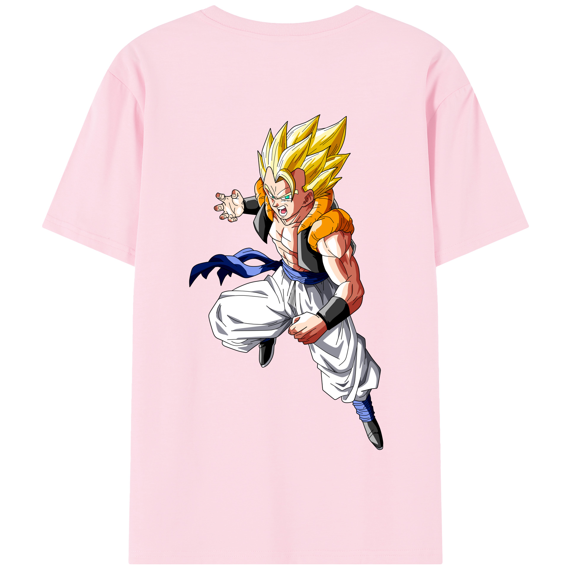 （画像用） ドラゴンボール ベジータ四世（Bejīta Yonsei）DRAGON BALL Vegeta IV 綿100％半袖Tシャツ（背面プリント）