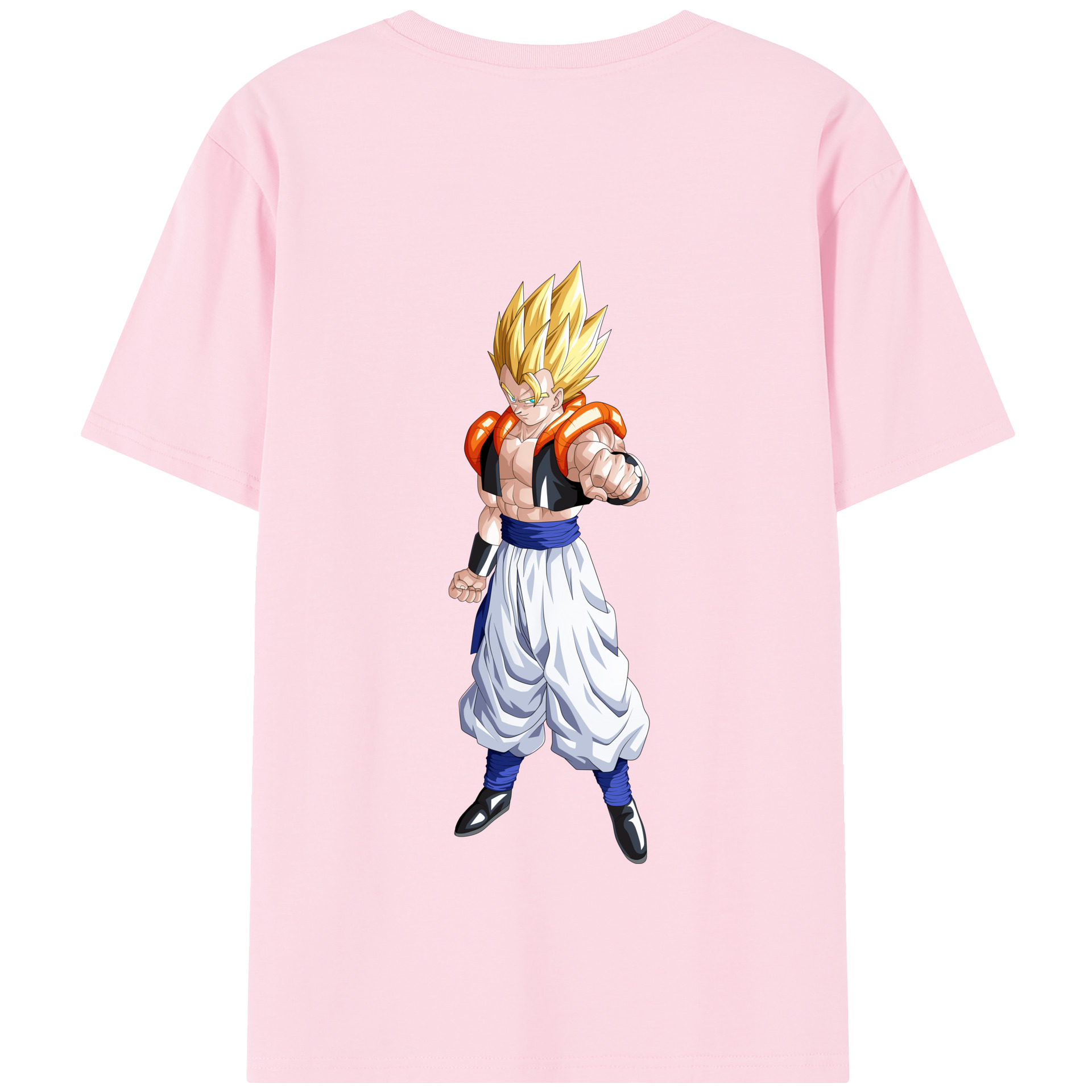 （画像用） ドラゴンボール ベジータ四世（Bejīta Yonsei）DRAGON BALL Vegeta IV 綿100％半袖Tシャツ（背面プリント）