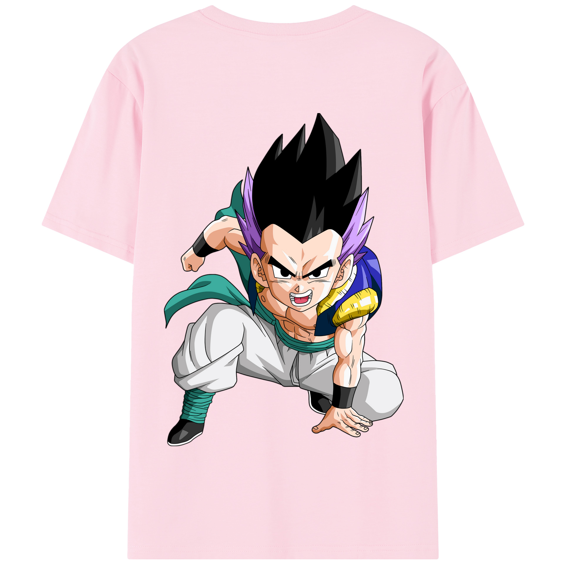 （画像用） ドラゴンボール 孫 悟飯（そんごはん）DRAGON BALL Son Gohan 綿100％半袖Tシャツ（背面プリント）