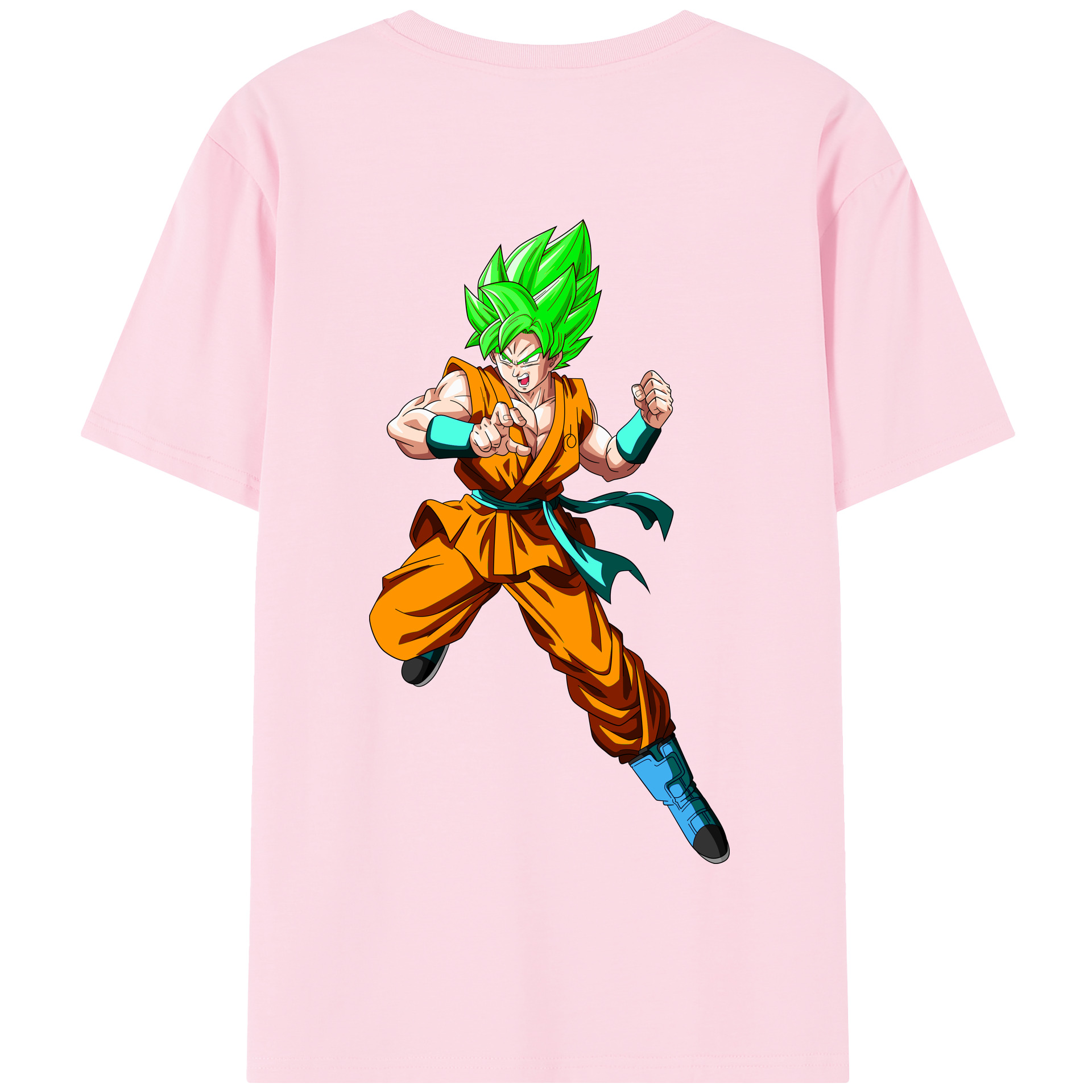 （画像用） ドラゴンボール 孫 悟飯（そんごはん）DRAGON BALL Son Gohan 綿100％半袖Tシャツ（背面プリント）