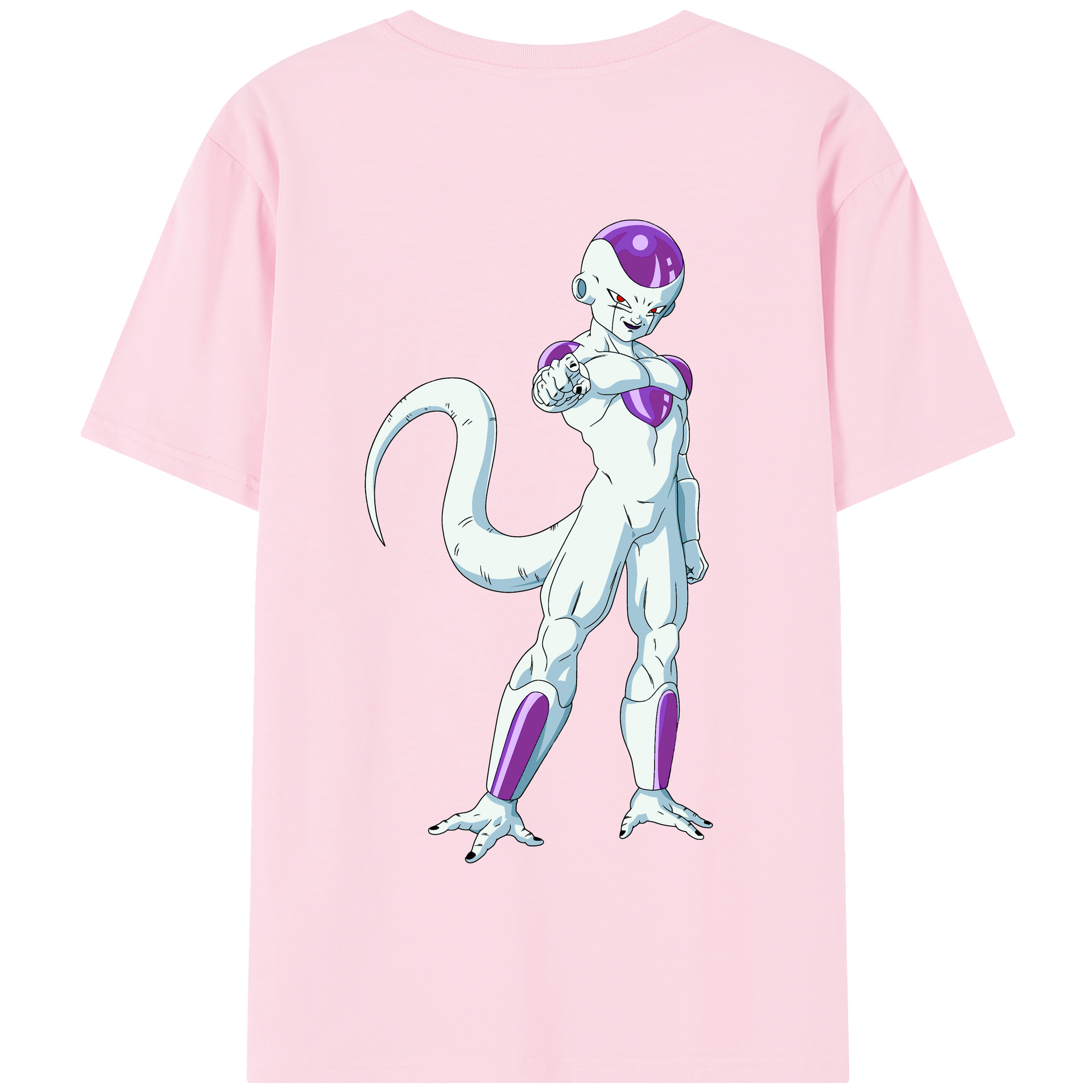 （画像用） ドラゴンボール フリーザ DRAGON BALL Frieza 綿100％半袖Tシャツ（背面プリント）