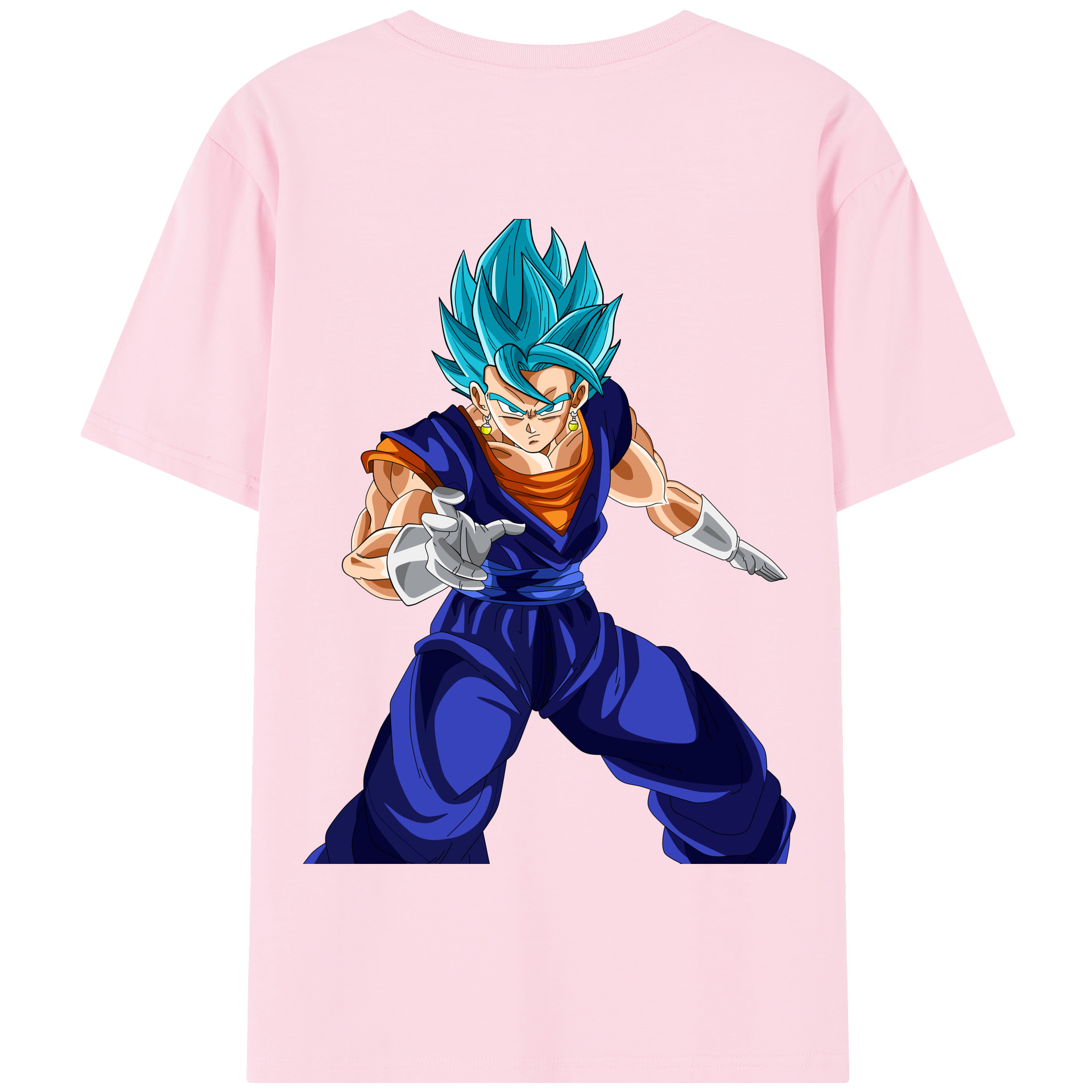 （画像用） ドラゴンボール ベジット DRAGON BALL Vegetto 綿100％半袖Tシャツ（背面プリント）