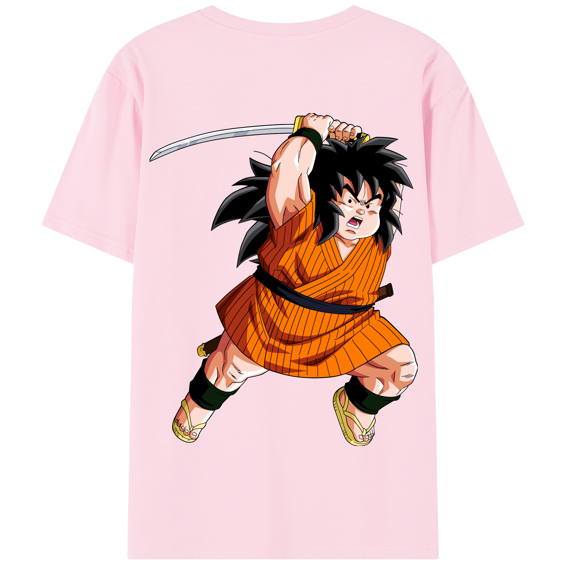 （画像用） ドラゴンボール やじろべえ DRAGON BALL Yajirobe 綿100％半袖Tシャツ（背面プリント）