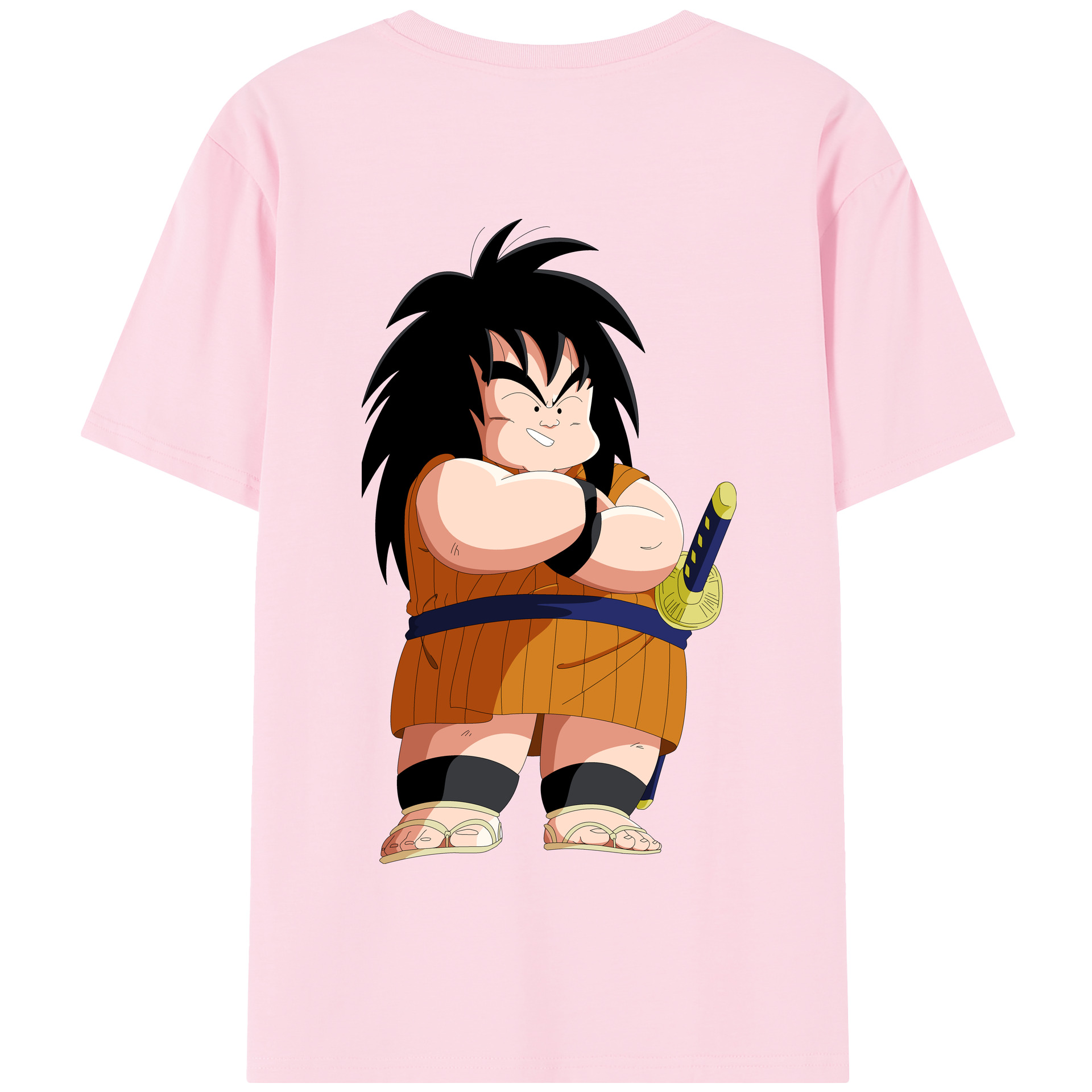 （画像用） ドラゴンボール やじろべえ DRAGON BALL Yajirobe 綿100％半袖Tシャツ（背面プリント）