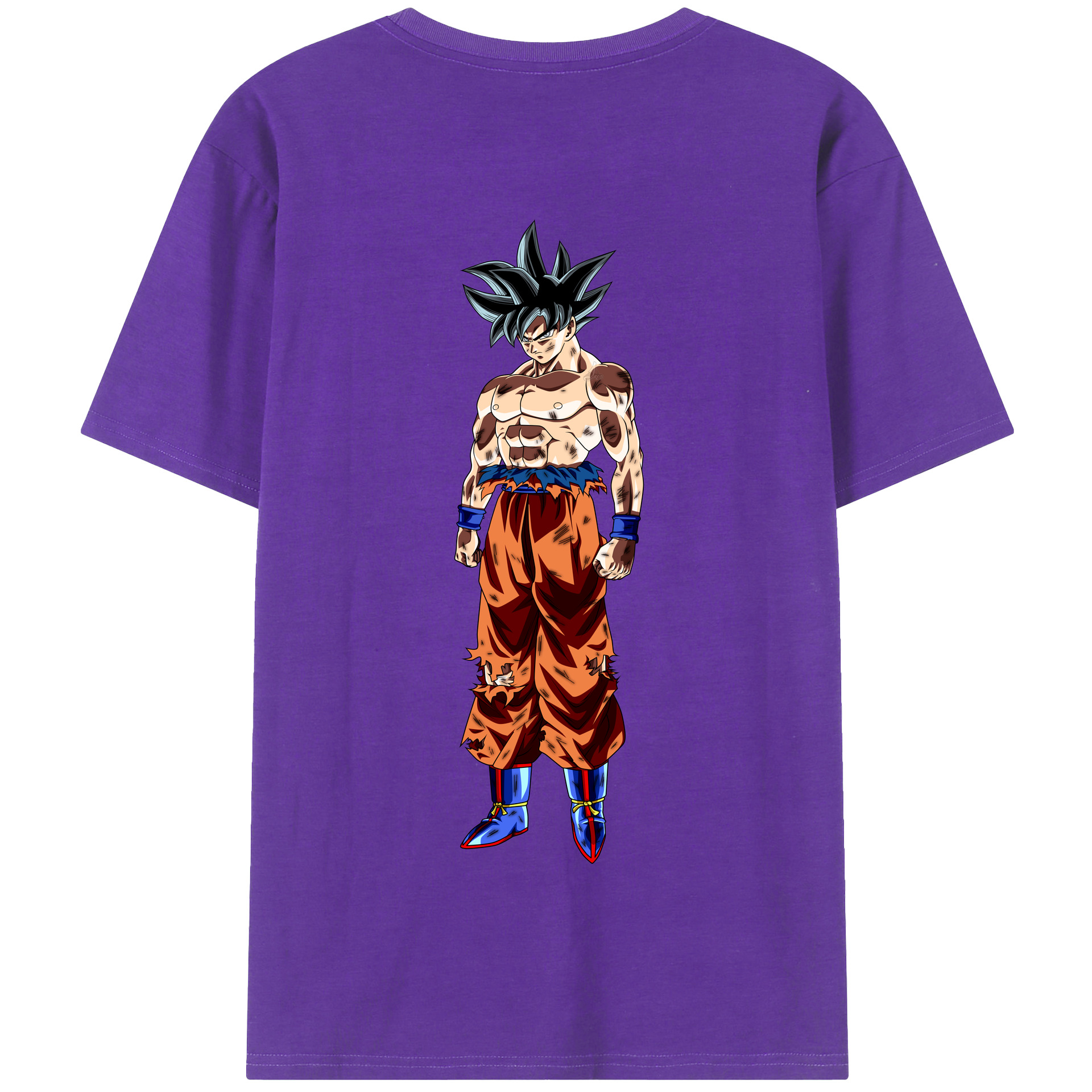 （画像用） ドラゴンボール 孫悟空（そん ごくう）Son Goku カカロット DRAGON BALL Kakarotto 綿100％半袖Tシャツ（背面プリント）